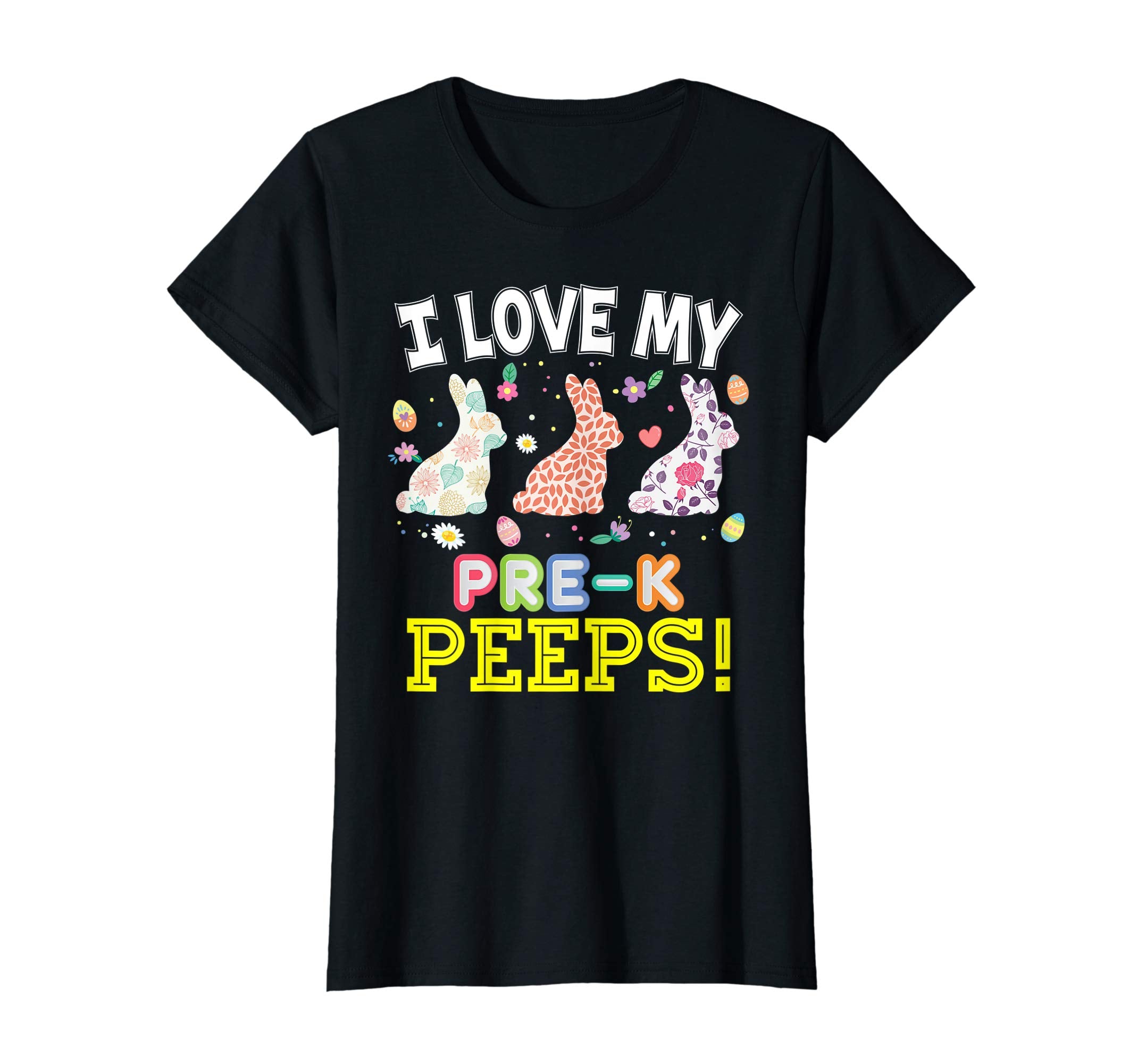 I Love My Pre-K Peeps Teacher Easter Bunnies T-Shirt Cute
