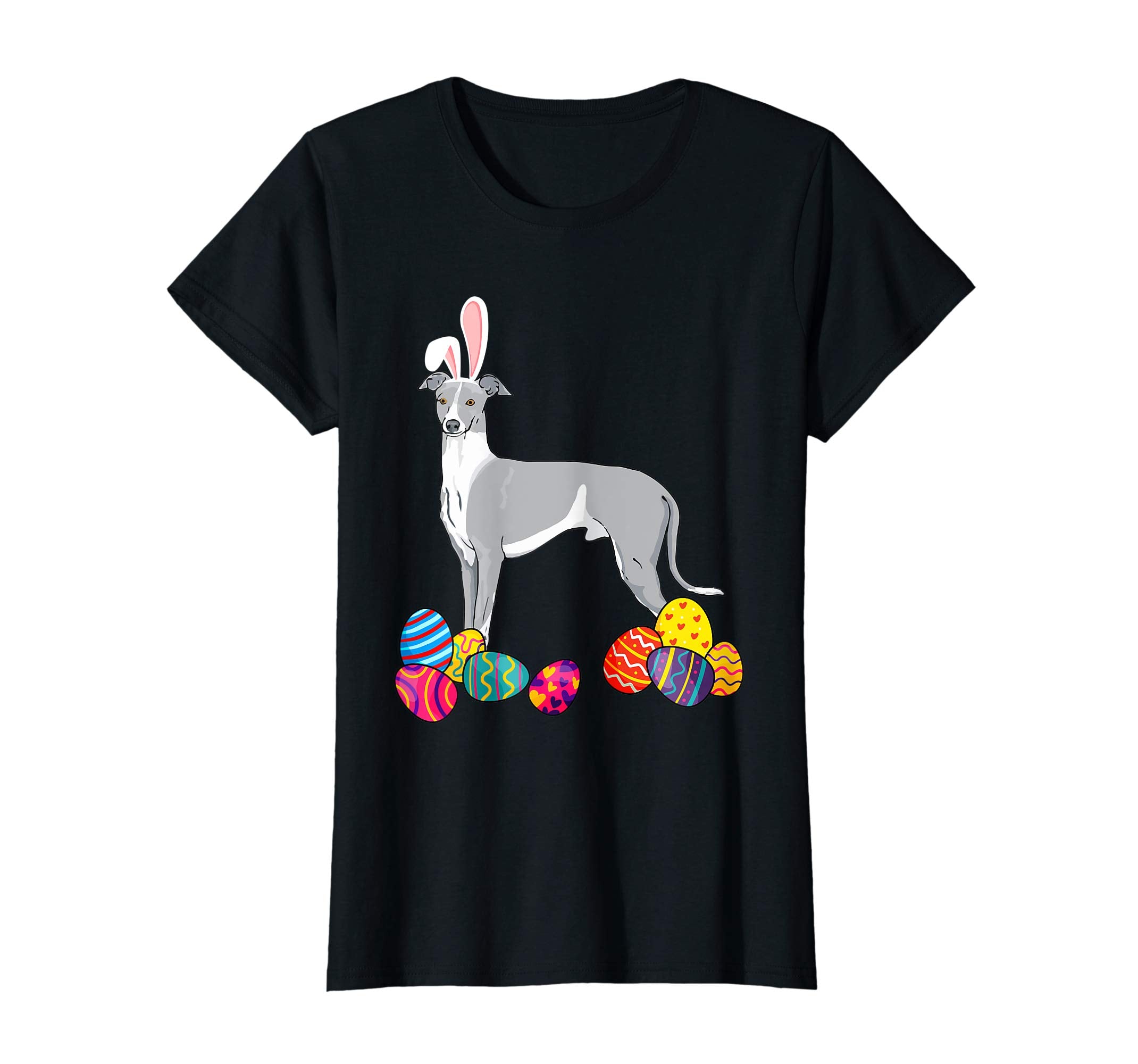 Whippet Bunny Ear With Egg Easter Easter Day Shirt
