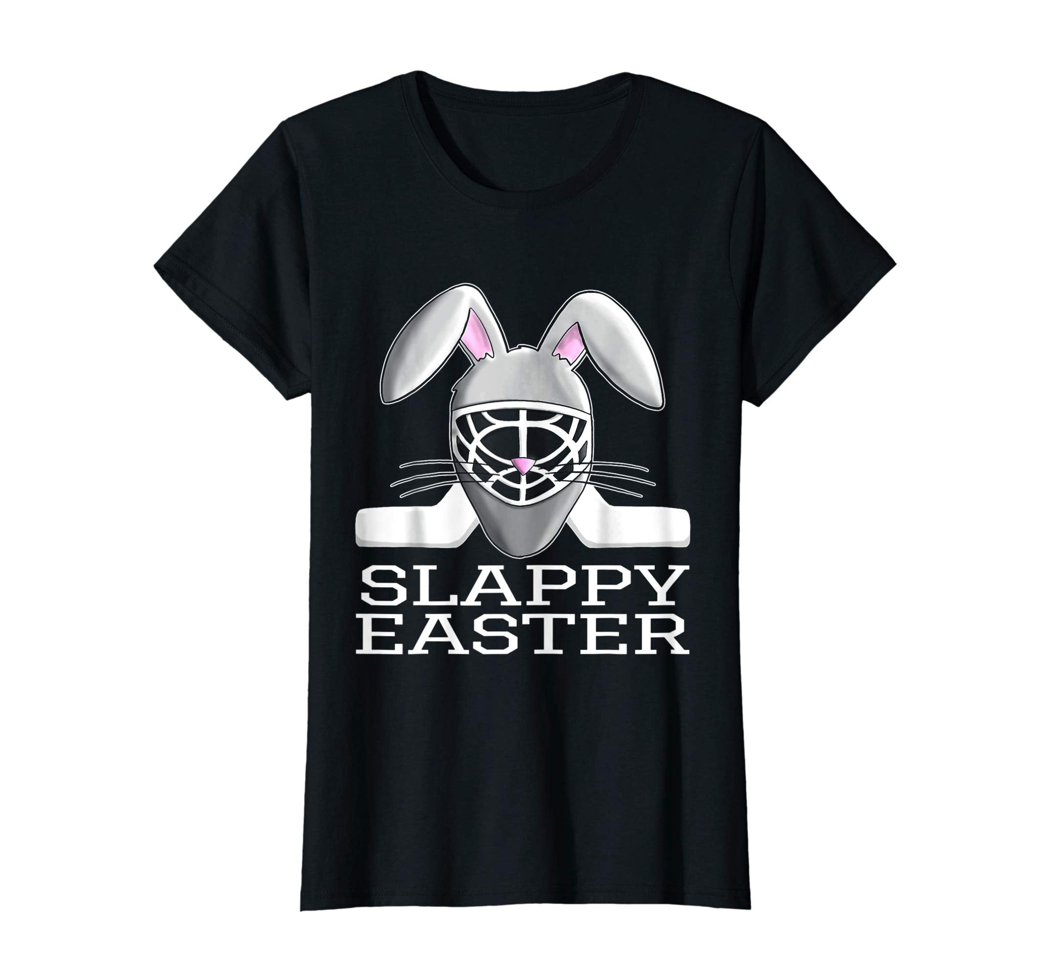 Easter Hockey Gift Bunny Goalie Mask T-Shirt Family Group