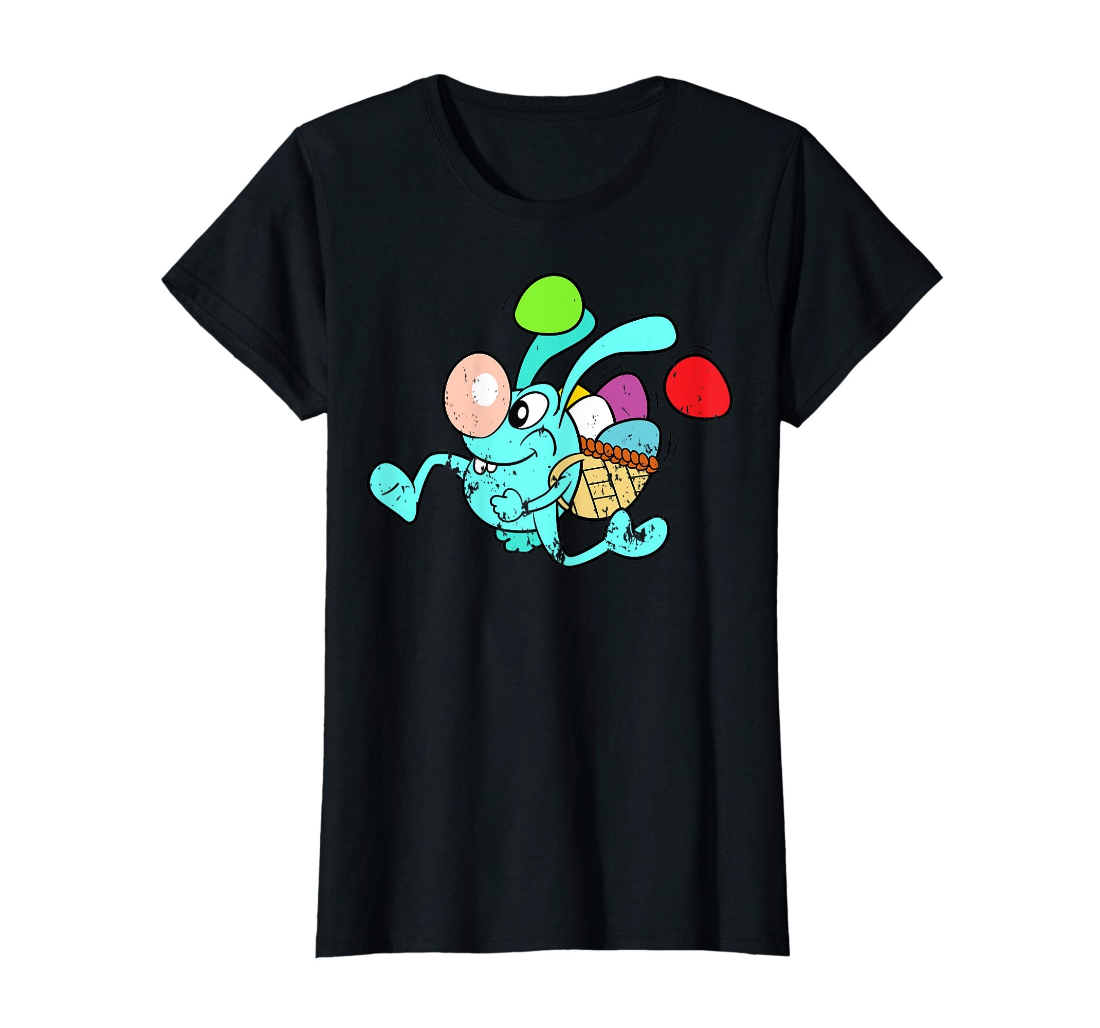 Retro Vintage Grunge Funny Cute Easter Bunny Egg Fun T-Shirt