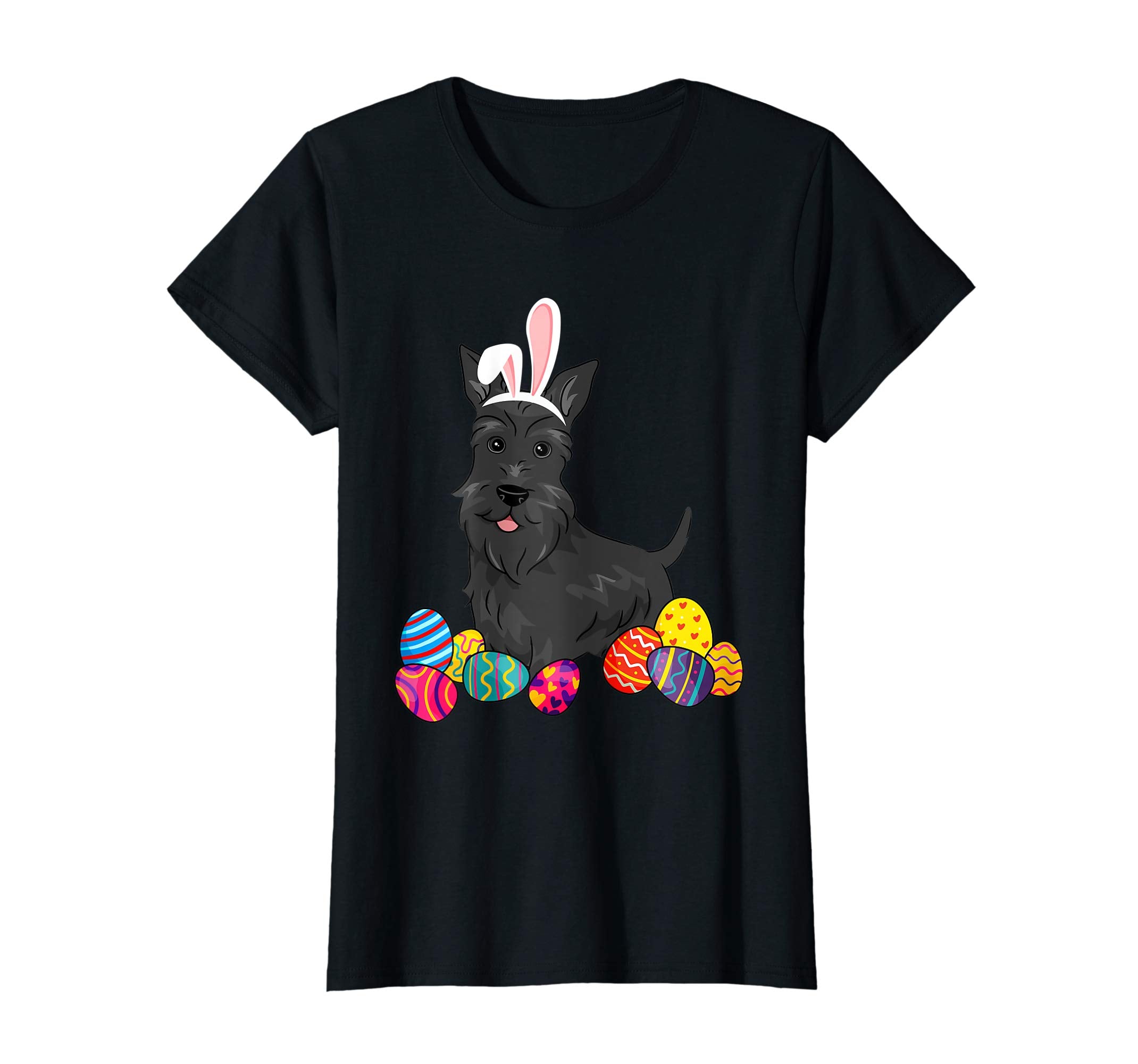 Scottish Terier Bunny Ear With Egg Easter Easter Day Shirt
