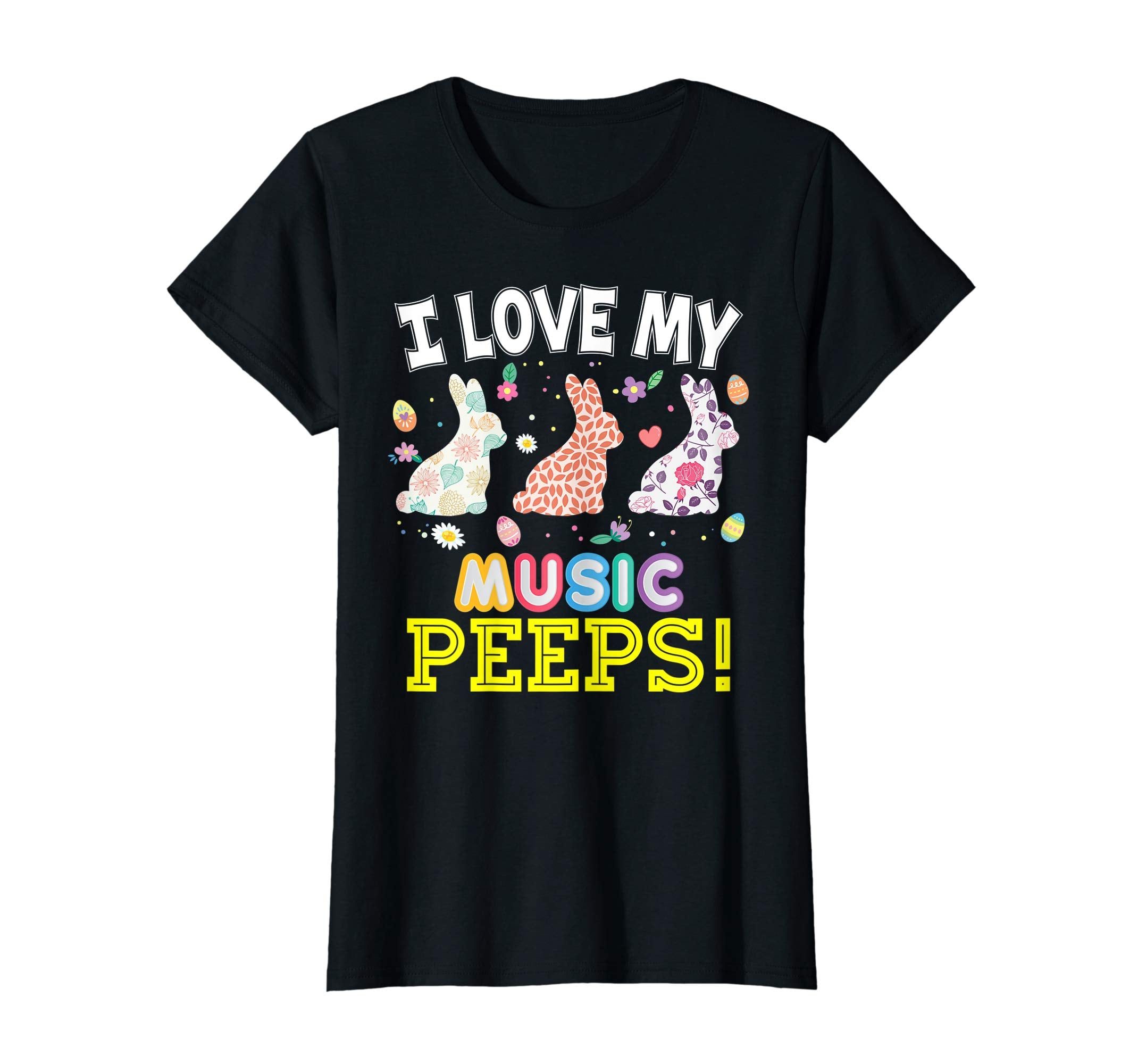 I Love My Music Peeps Teacher Easter Bunnies T-Shirt Cute