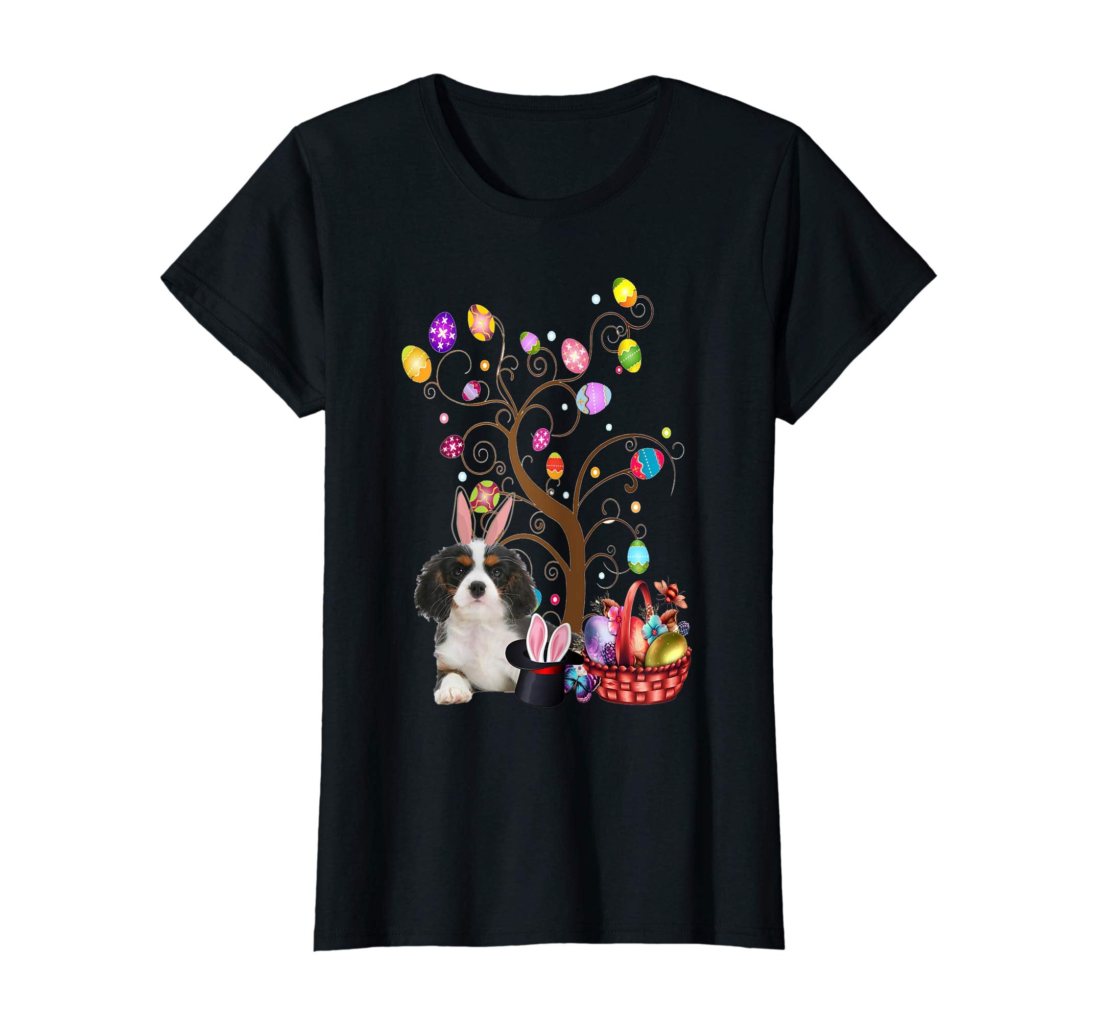 Bunny Cavalier King Charles Spaniel Easter Hunting Egg Shirt