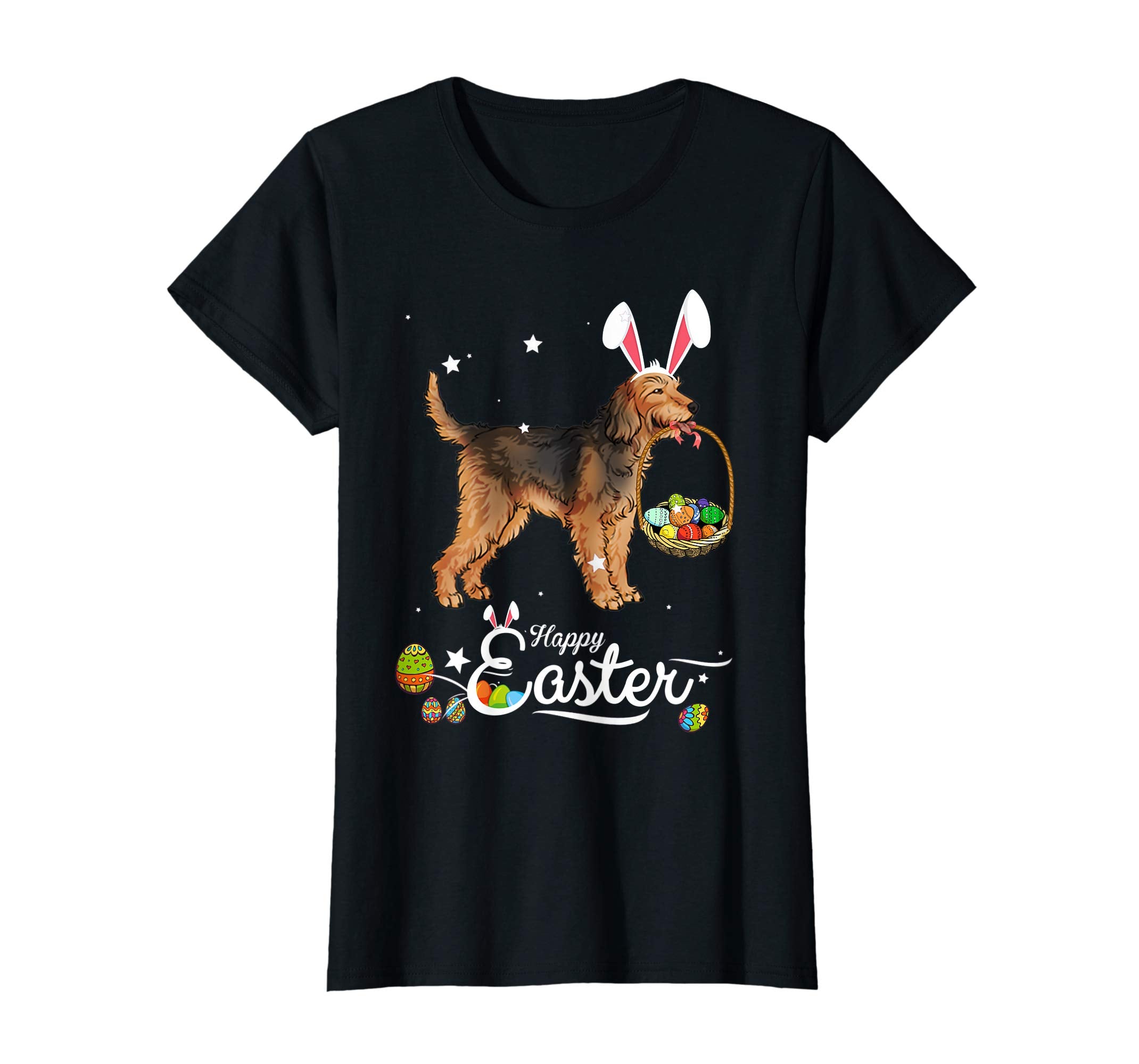 Otterhound Dog With Bunny Hat Easter Costume T Shirt