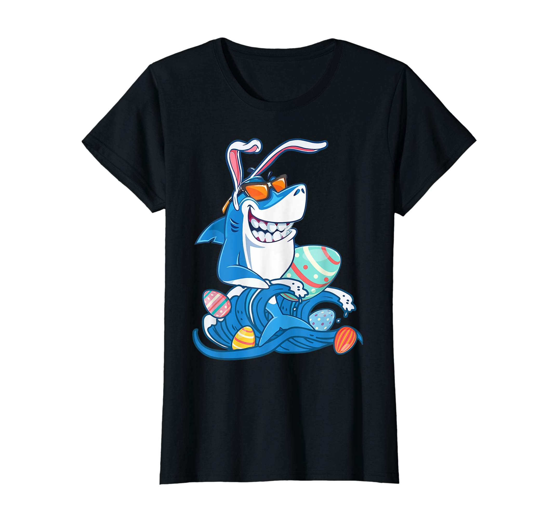 Bunny Shark With Eggs Shirt Gift For Easter Day 2019