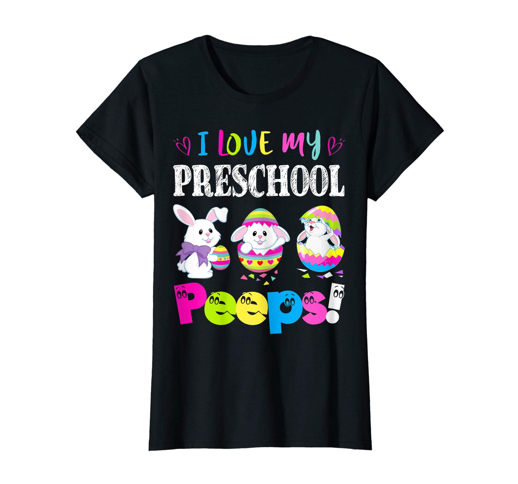 I Love My Preschool Peeps Easter Bunny Gift T-Shirt