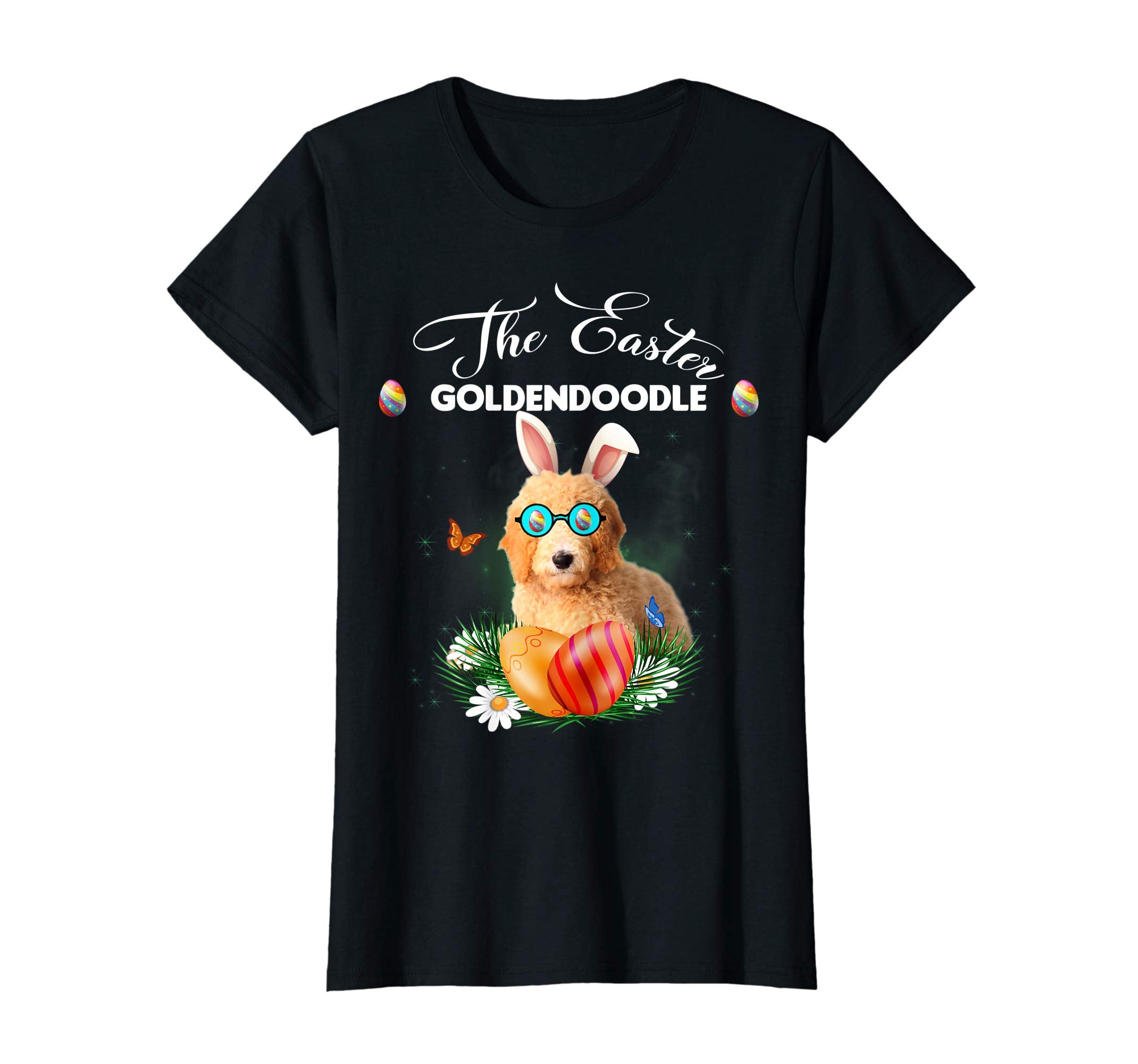 Goldendoodle Bunny Easter Day Dog Gifts T-Shirt