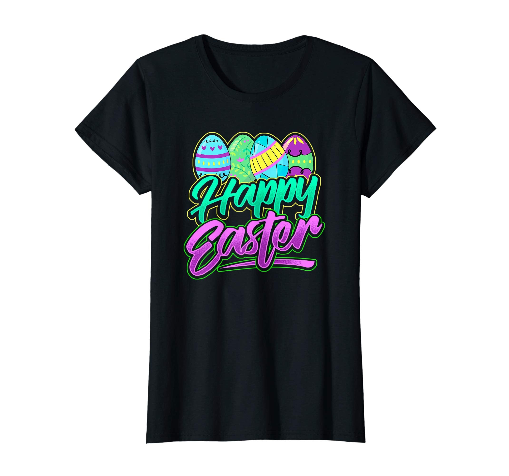 Happy Easter T-Shirt Cute Pastel Easter Eggs Tee Gift