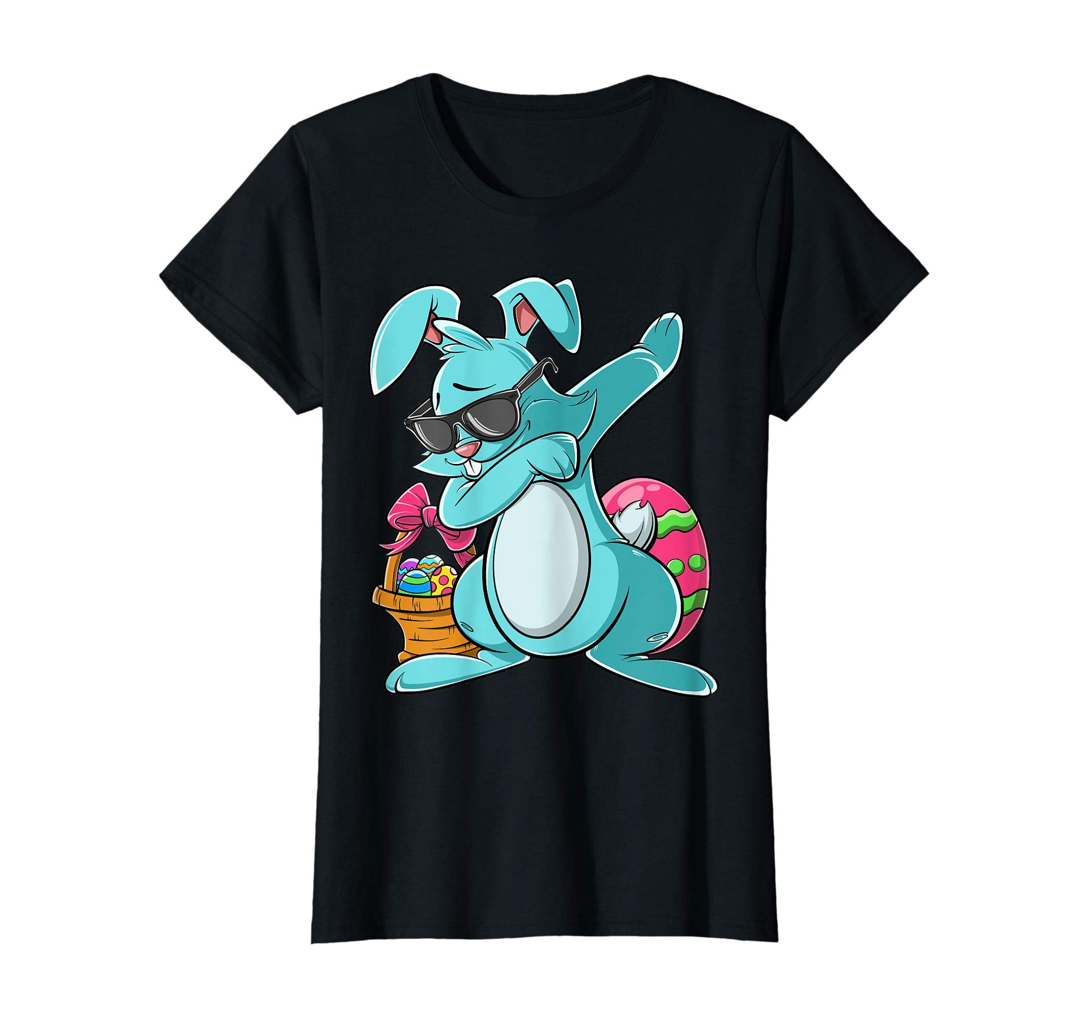 Dabbing Bunny Easter T Shirt for Boys Girls Adults