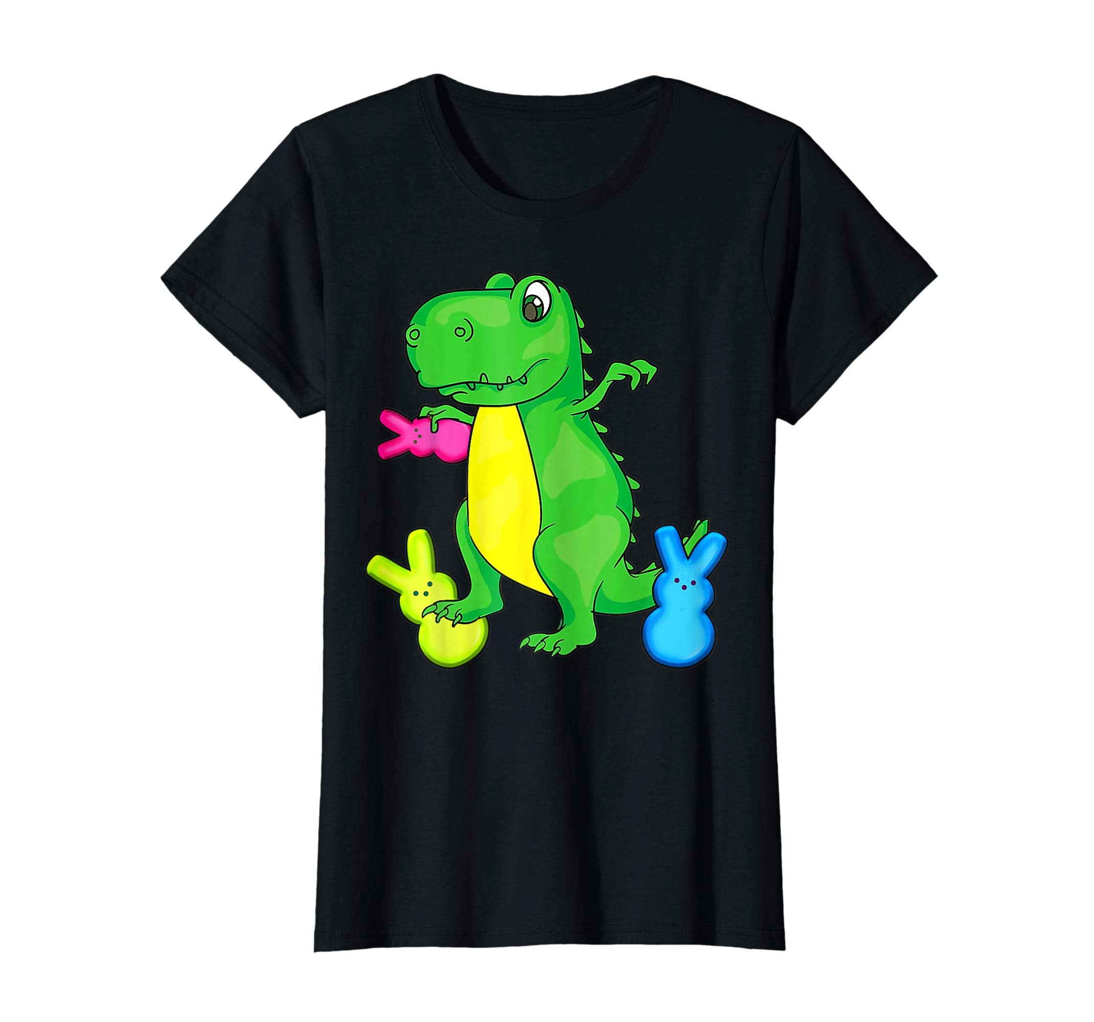 Dinosaur Trex Eat Bunny PeepsHappy Easter Day Shirt