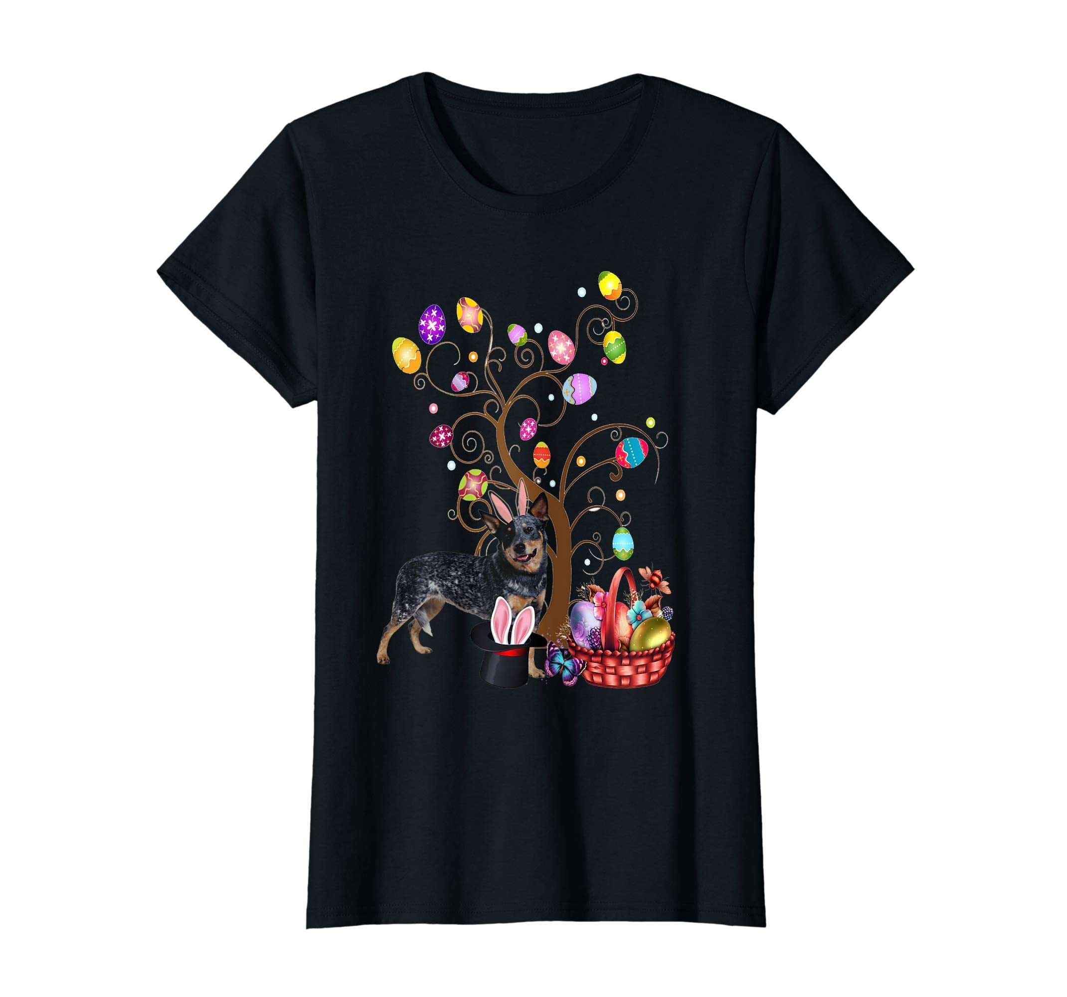 Bunny Australian Cattle Dog Easter Day Hunting Egg T-Shirt