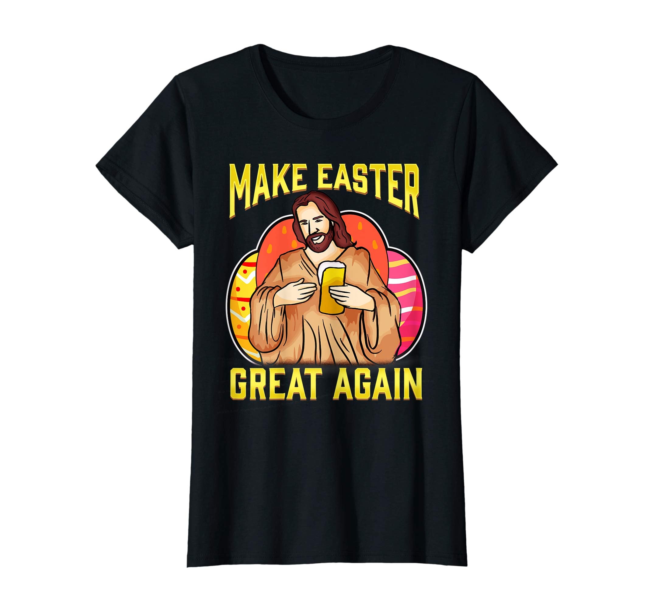 Make Easter Great Again Shirt - Funny Easter Jesus Beer Gift