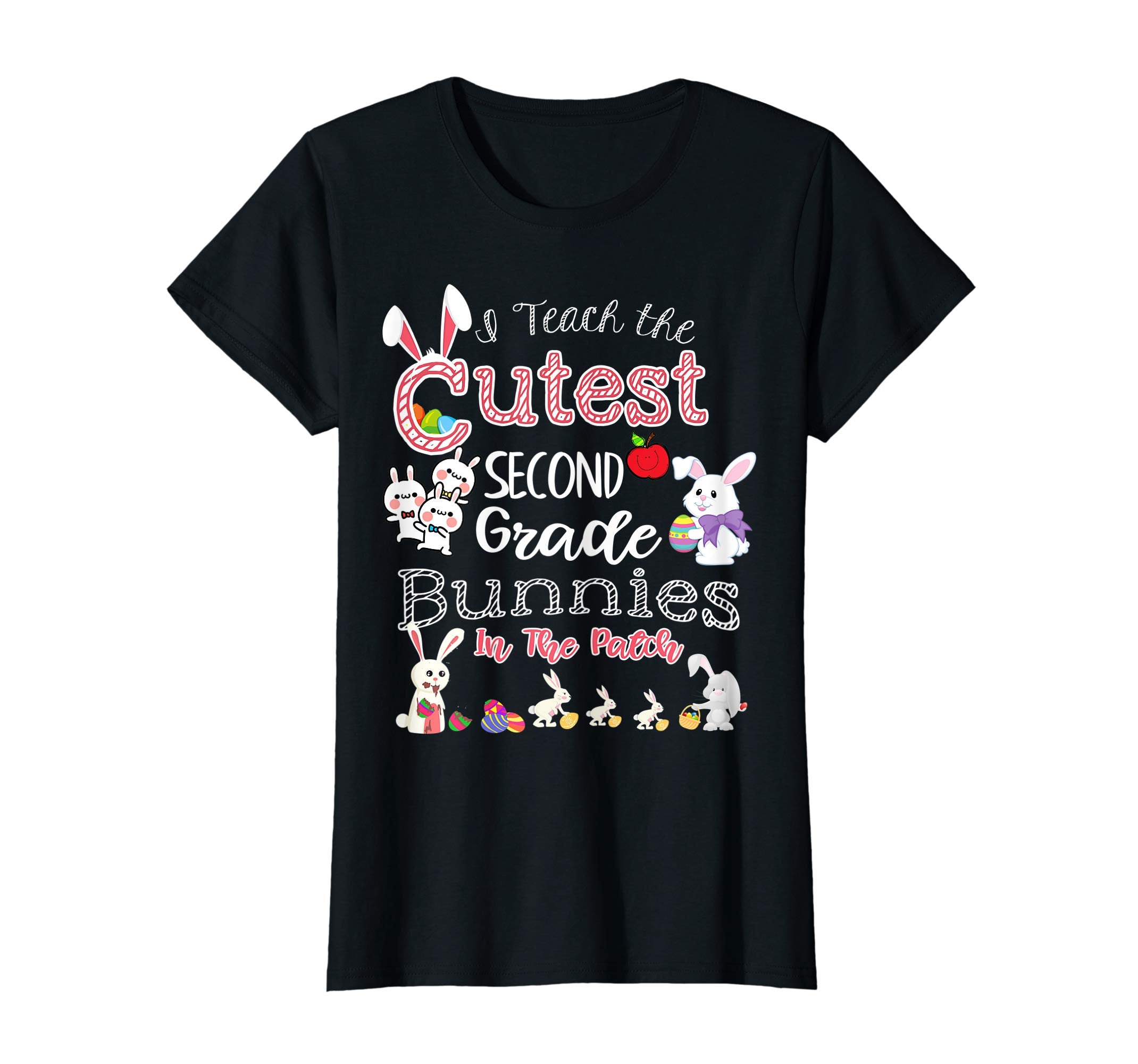 Cute Easter Second Grade Teacher T Shirt - Cutest Bunnies