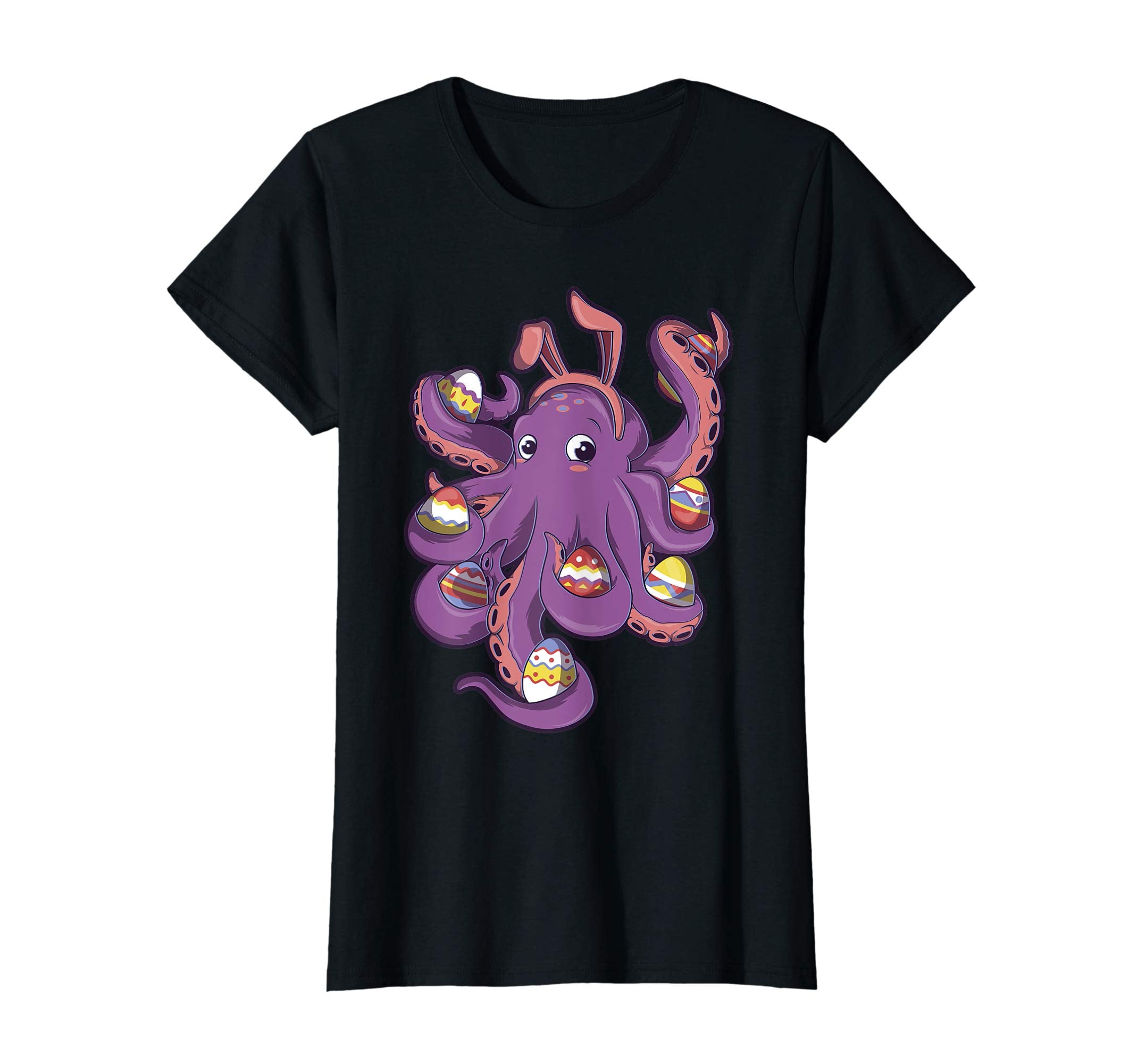 Octopus Easter Bunny Shirt Easter Gift For Kids Boys Girls