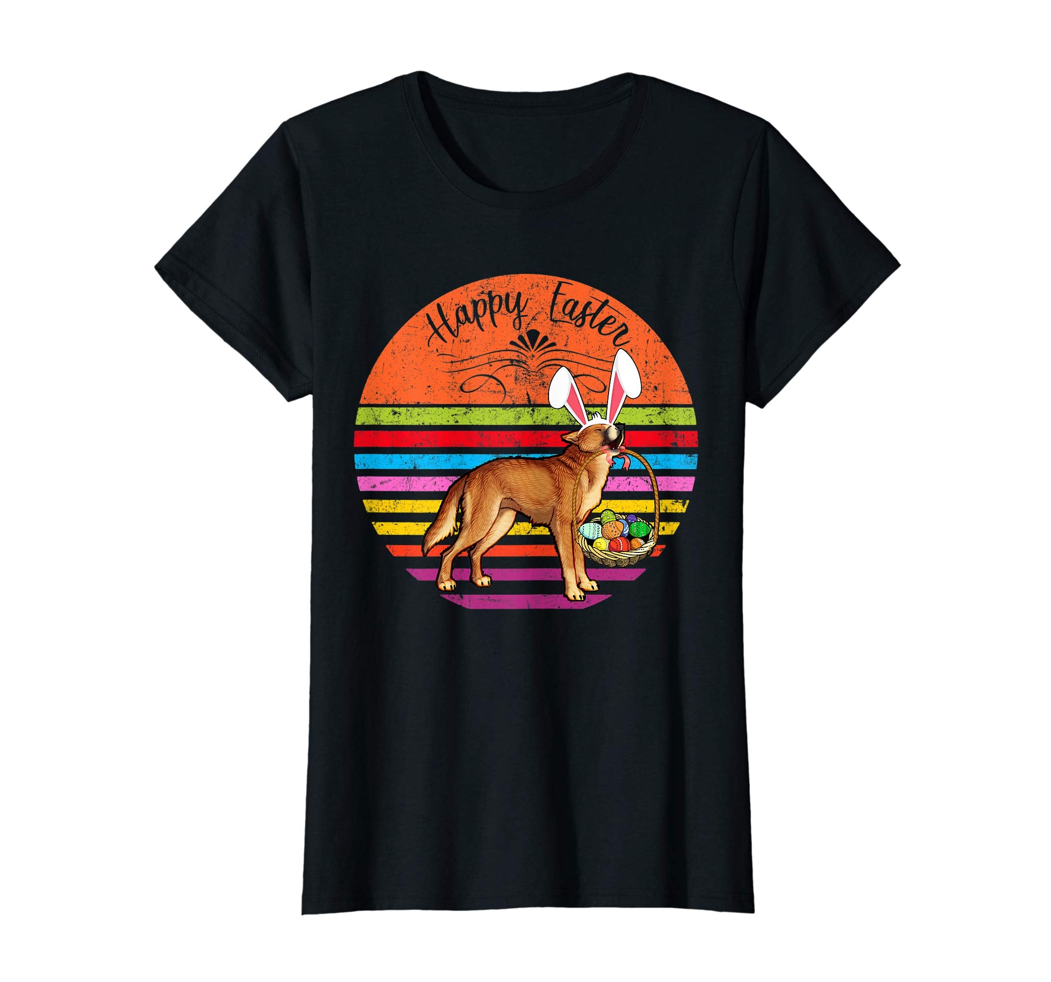 Vintage New Guinea Singing Dog Easter Eggs Basket T Shirt
