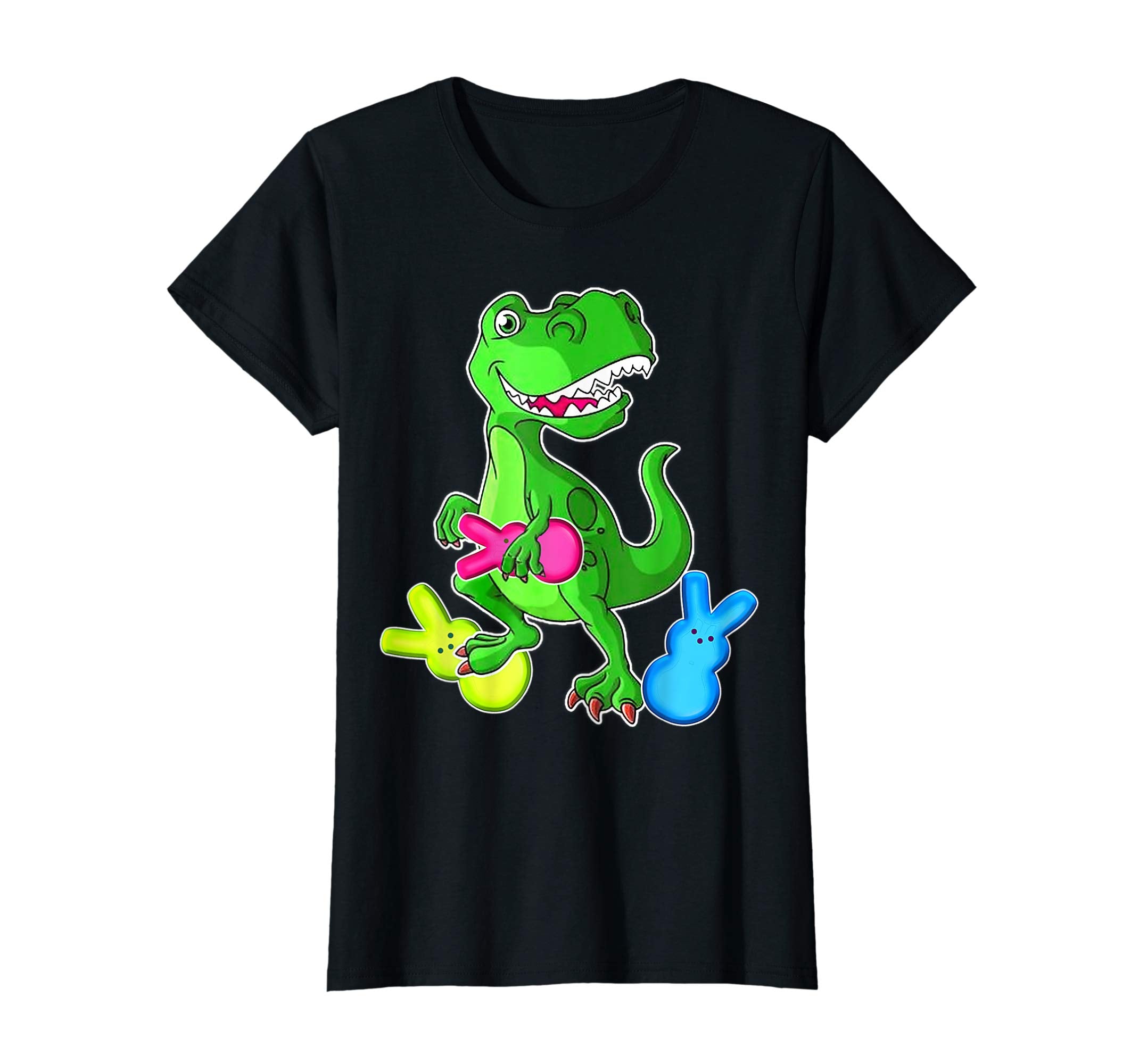Dinosaur T Rex Eat Bunny PeepsHappy Easter Day Shirt