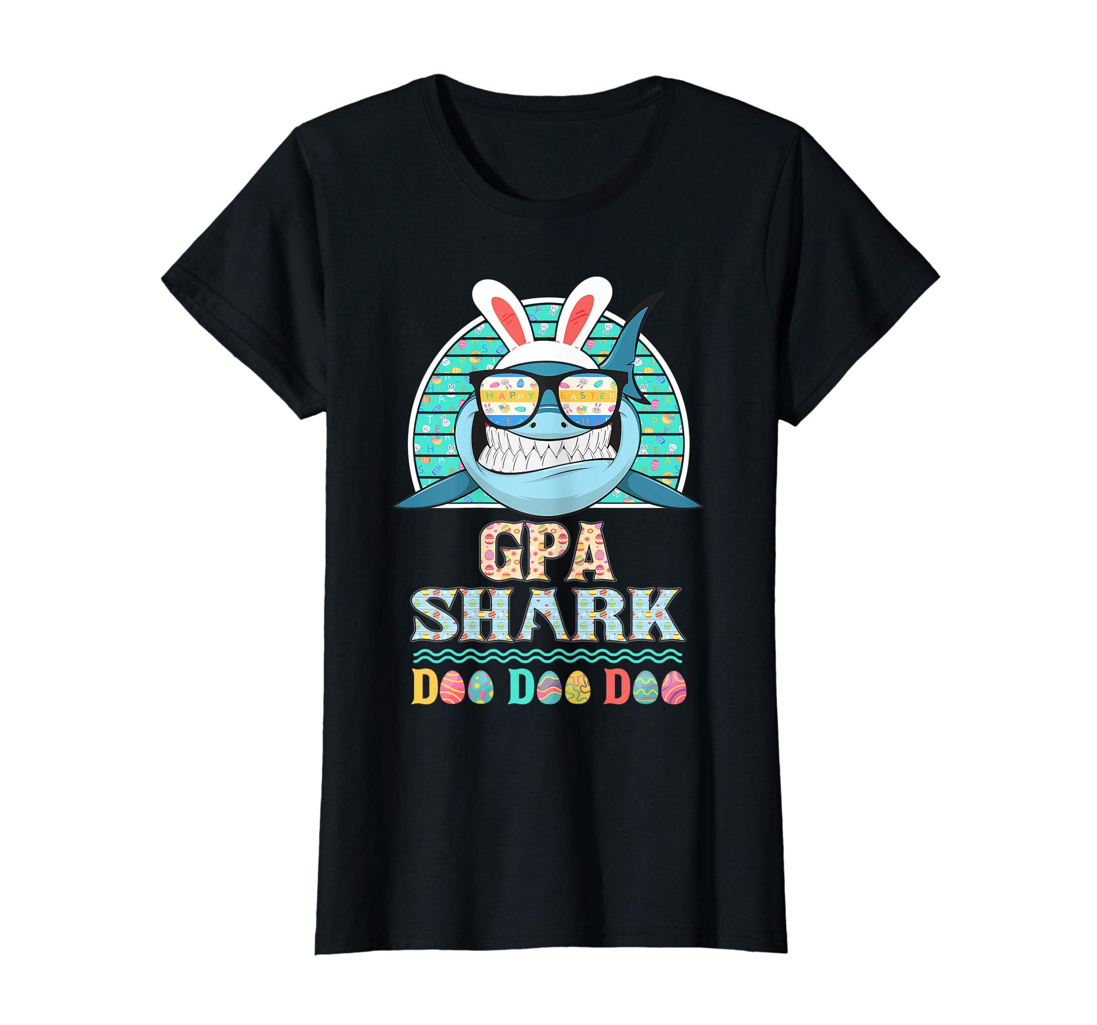 Funny Gpa Shark Happy Easter Day Gift Family Shirt