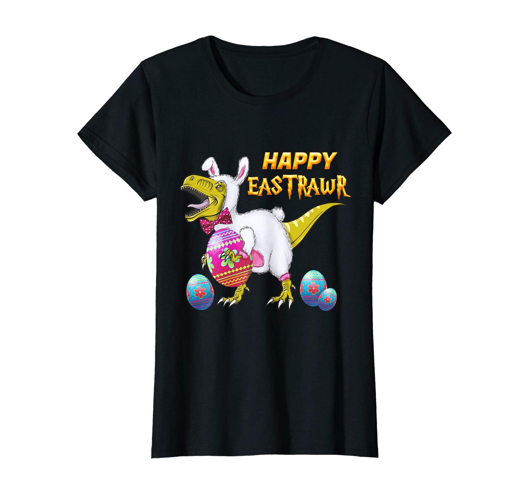 Happy Eastrawr T Rex Dinosaur Easter Bunny Egg Shirt Kids