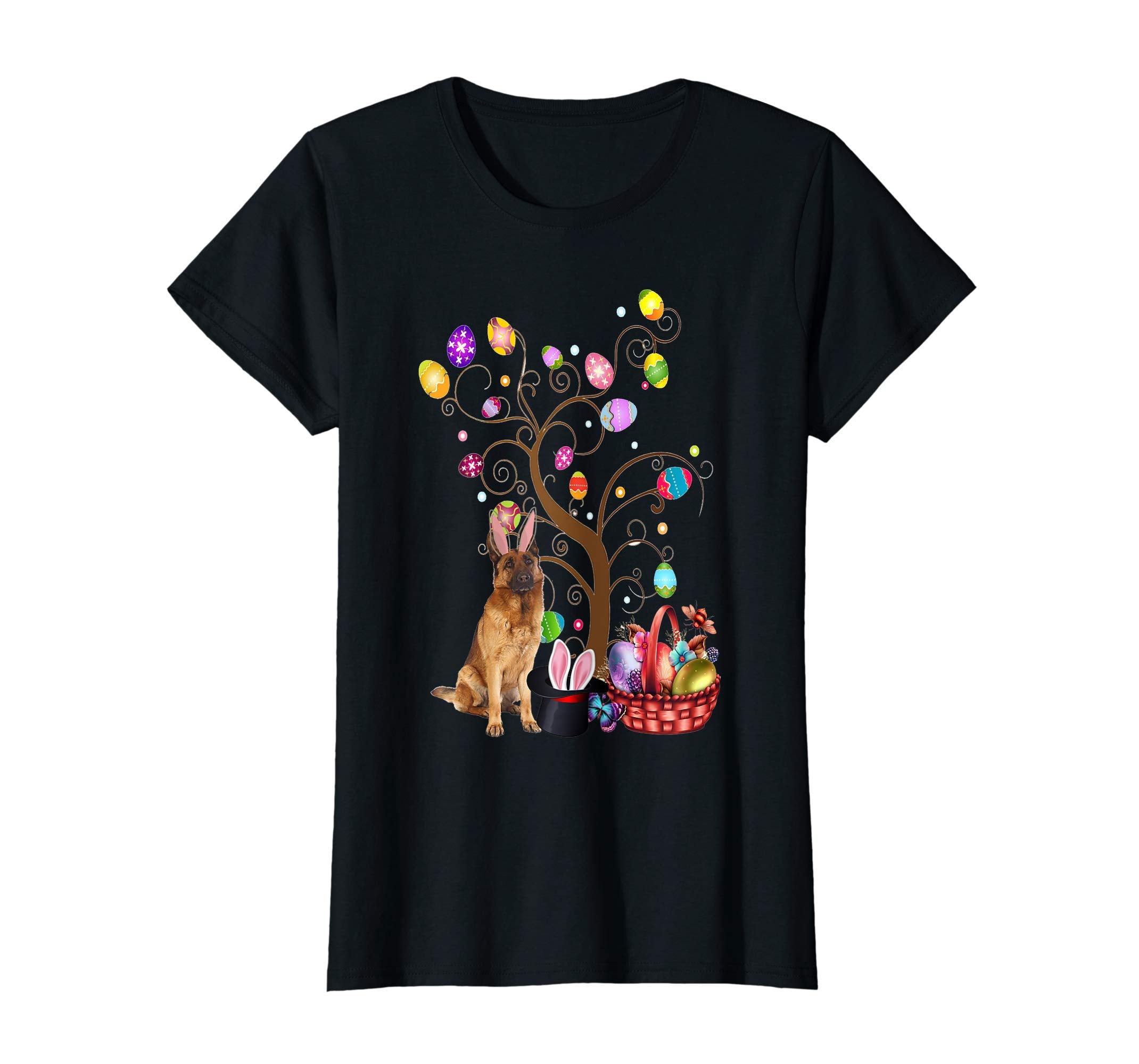 Bunny Belgian Malinois Dog Easter Day Hunting Egg T-Shirt