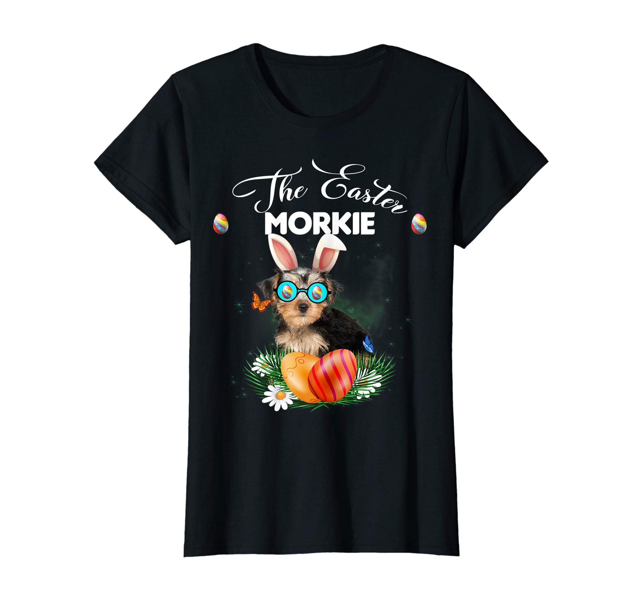 Morkie Bunny Easter Day Dog Gifts T-Shirt