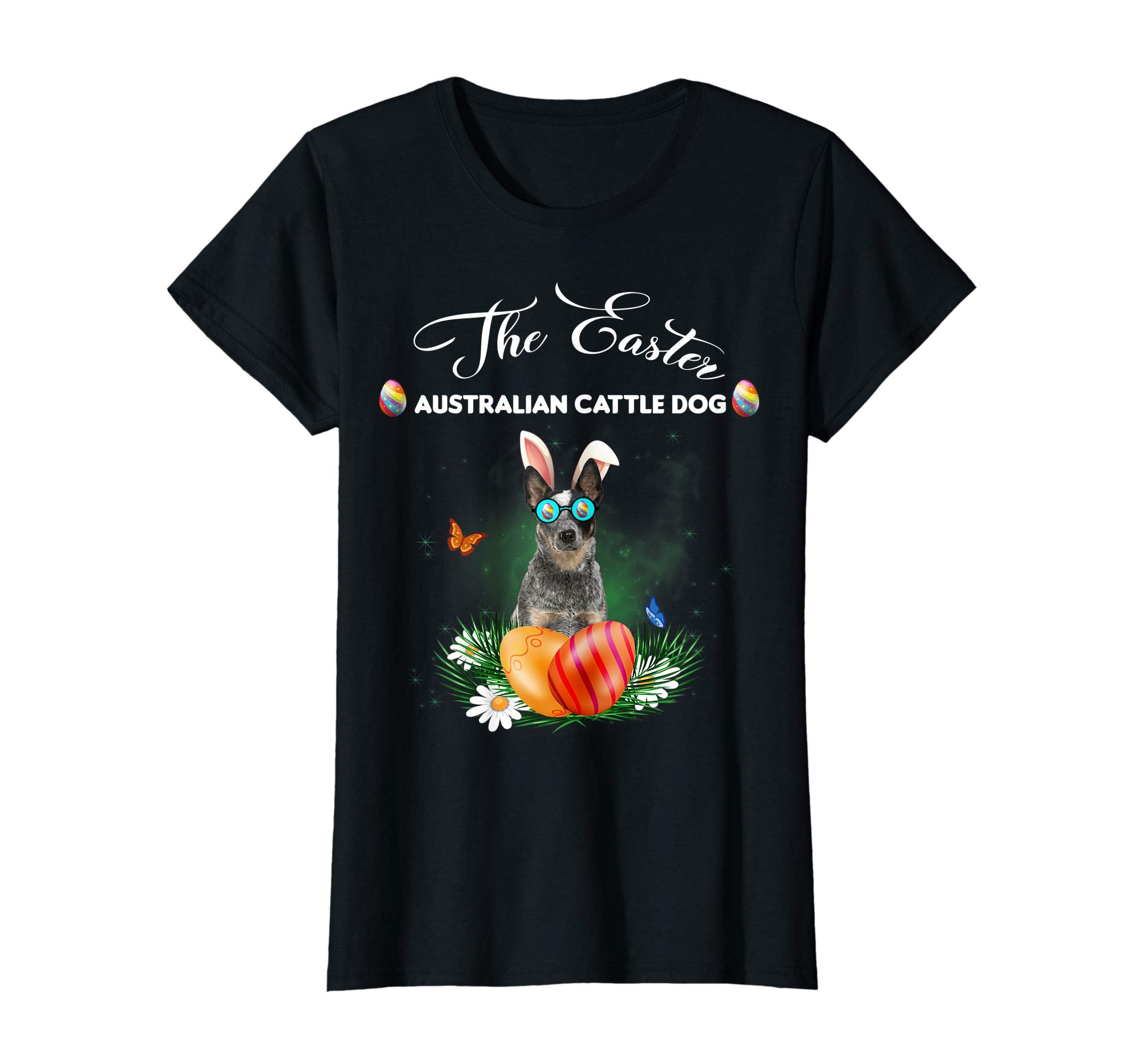 Australian Cattle Dog Bunny Easter Day Dog Gifts T-Shirt
