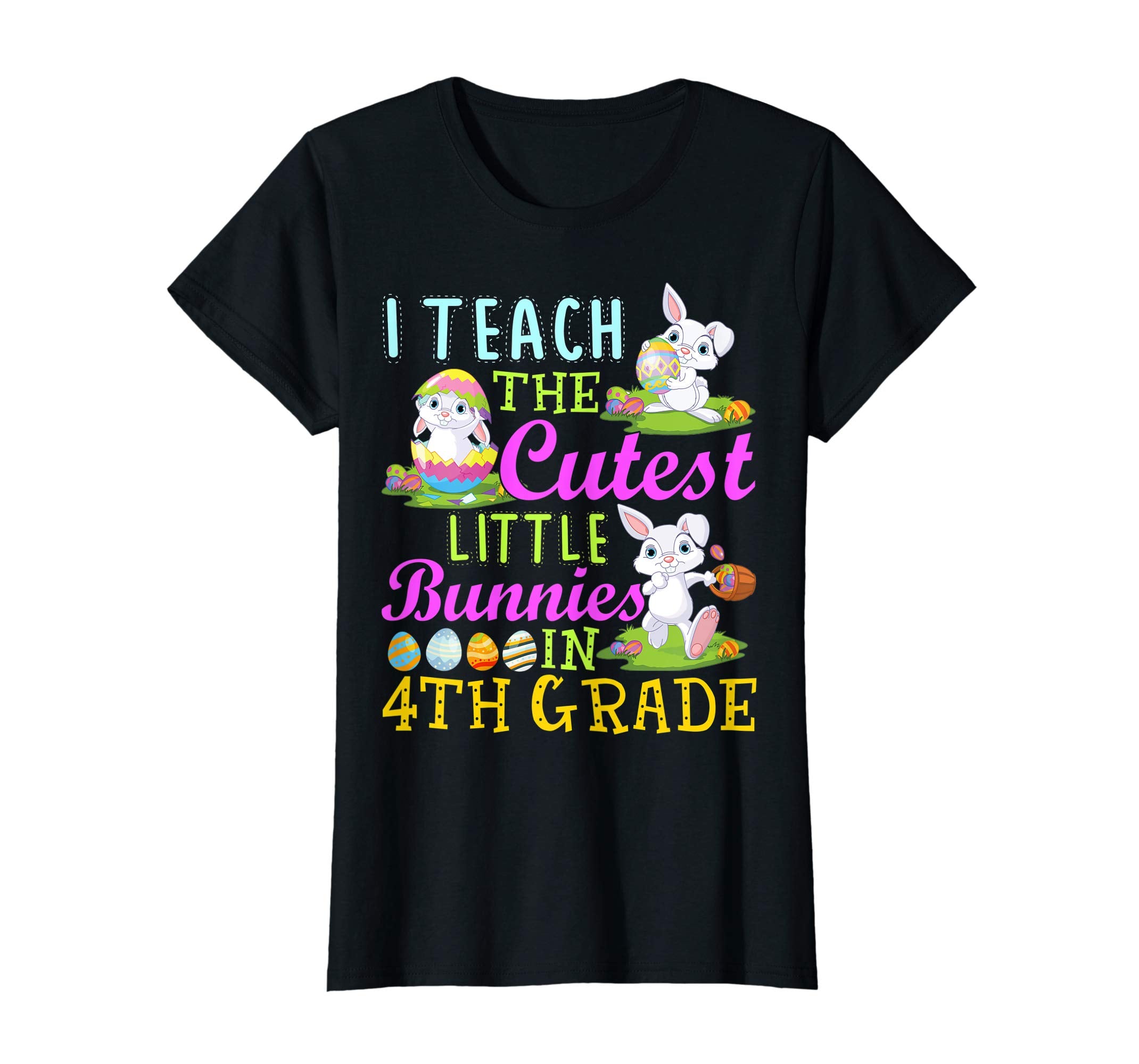 Easter 4th Grade Teacher Shirt Gift Happy Easter Tee Shirts