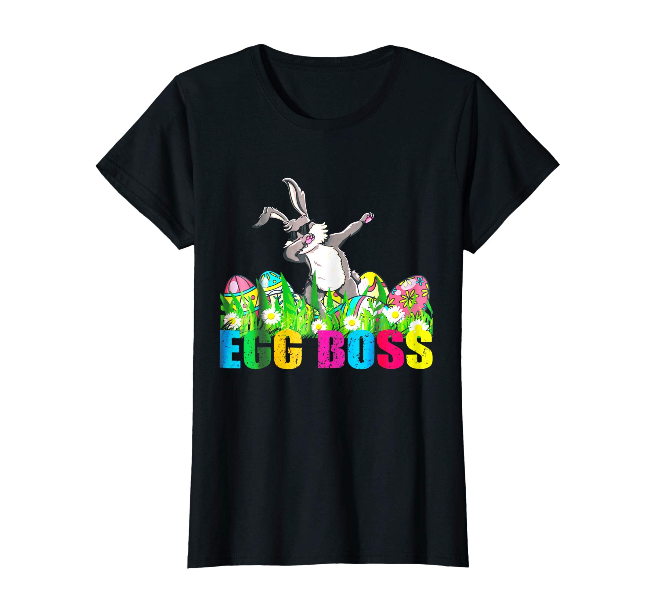 Dabbing Egg Boss Easter Bunny T Shirt For Kids Toddlers Boy