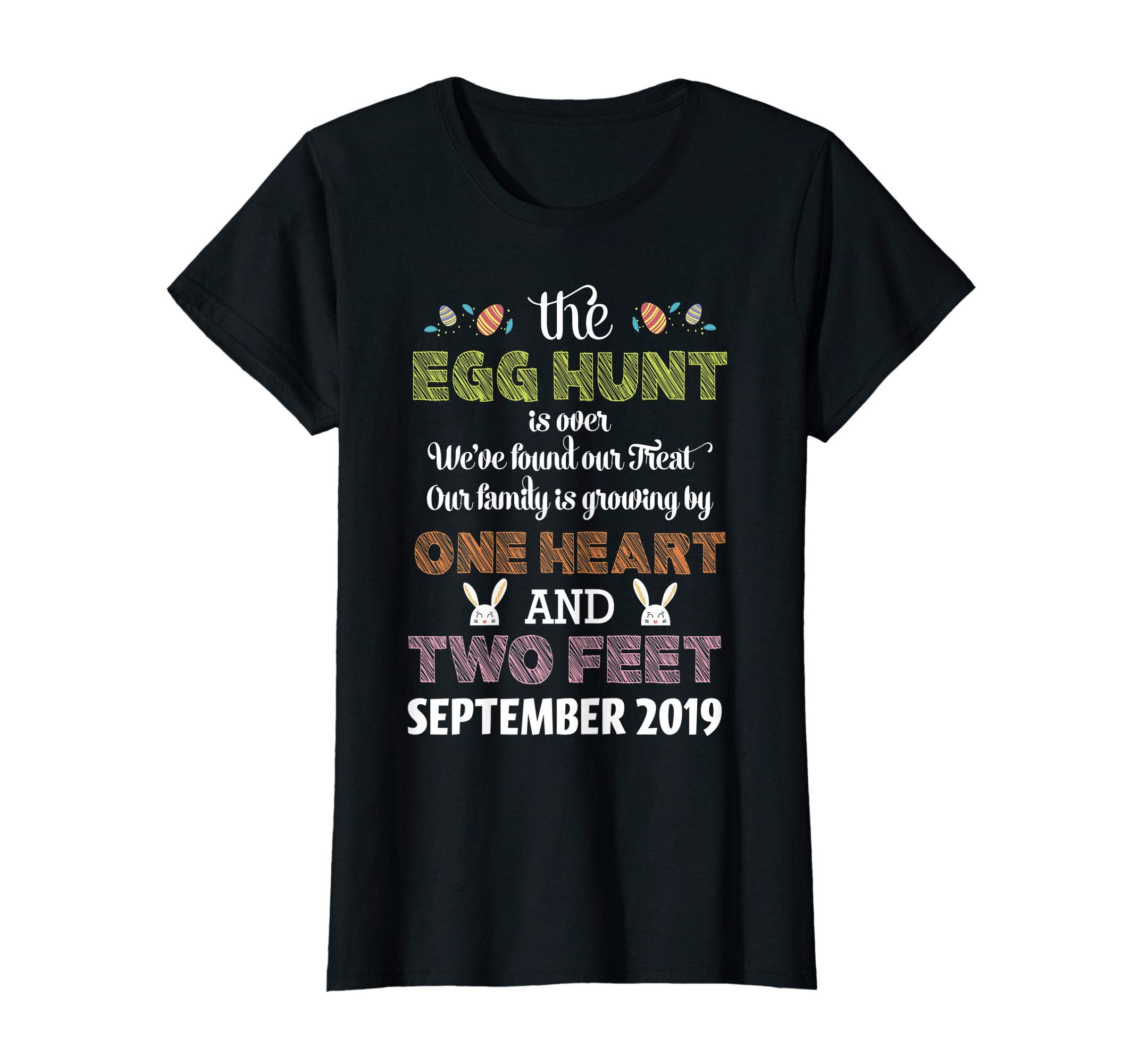 Pregnancy Announcement Due In September 2019 Easter Tshirt
