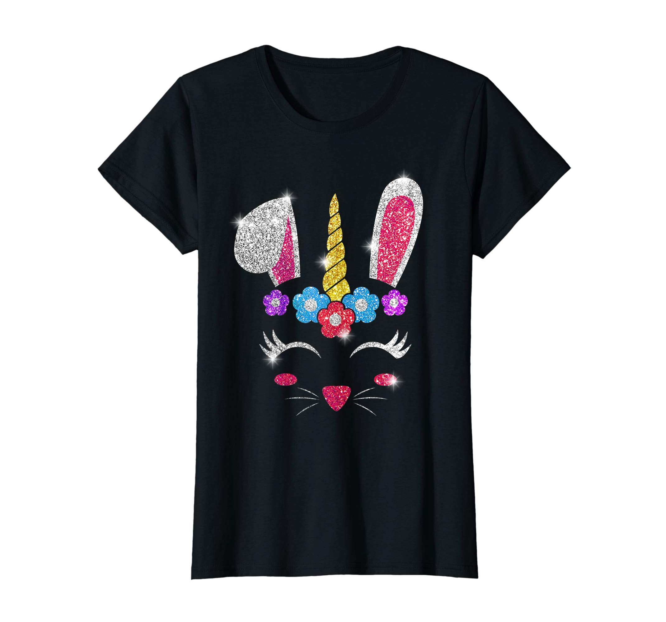 Rabbit Bunny Unicorn Easter day 2019 Shirt Gift Girl Kid