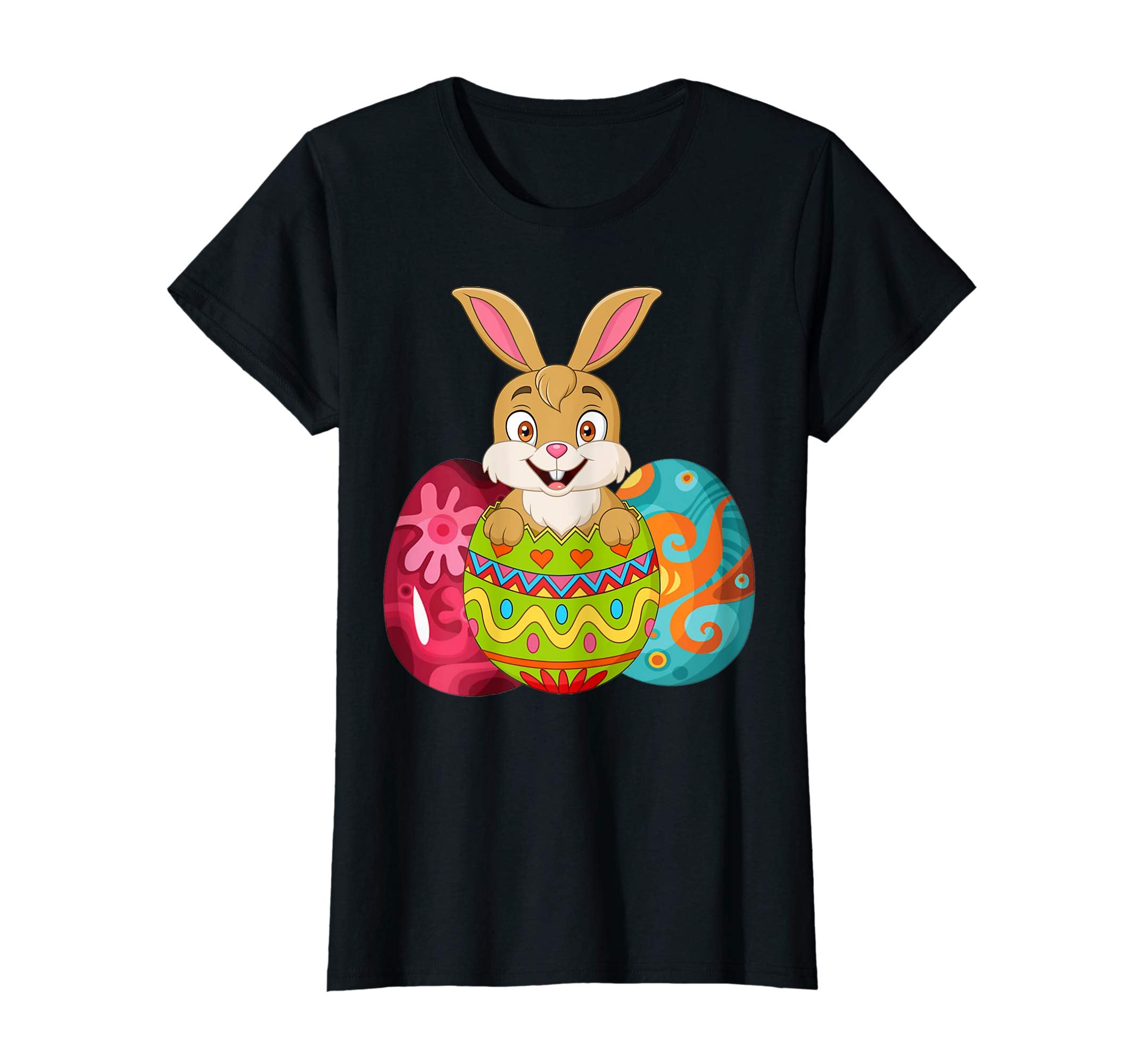 Cute rabbit inside Easter Eggs Tshirt Easter Shirt for kids