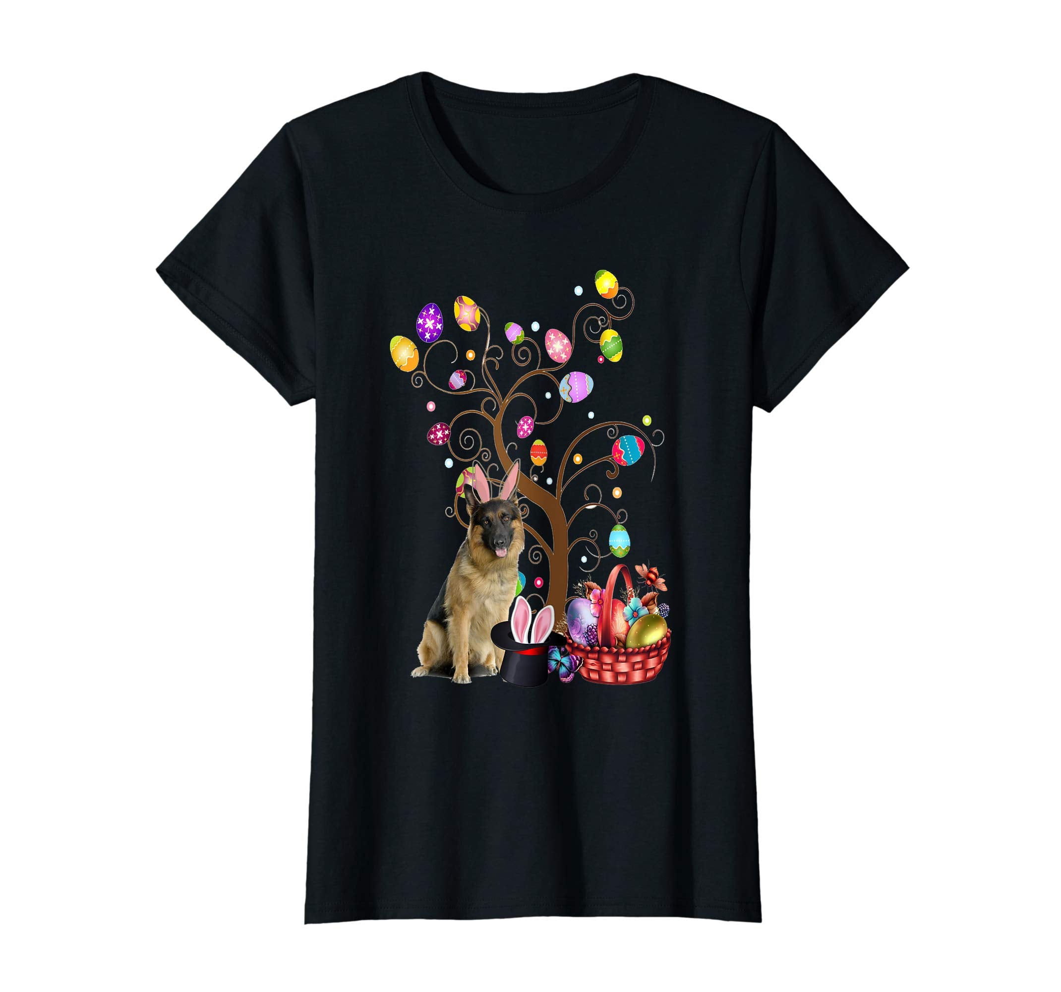 Bunny German Shepherd Easter Day Hunting Egg TShirt Mom Gift