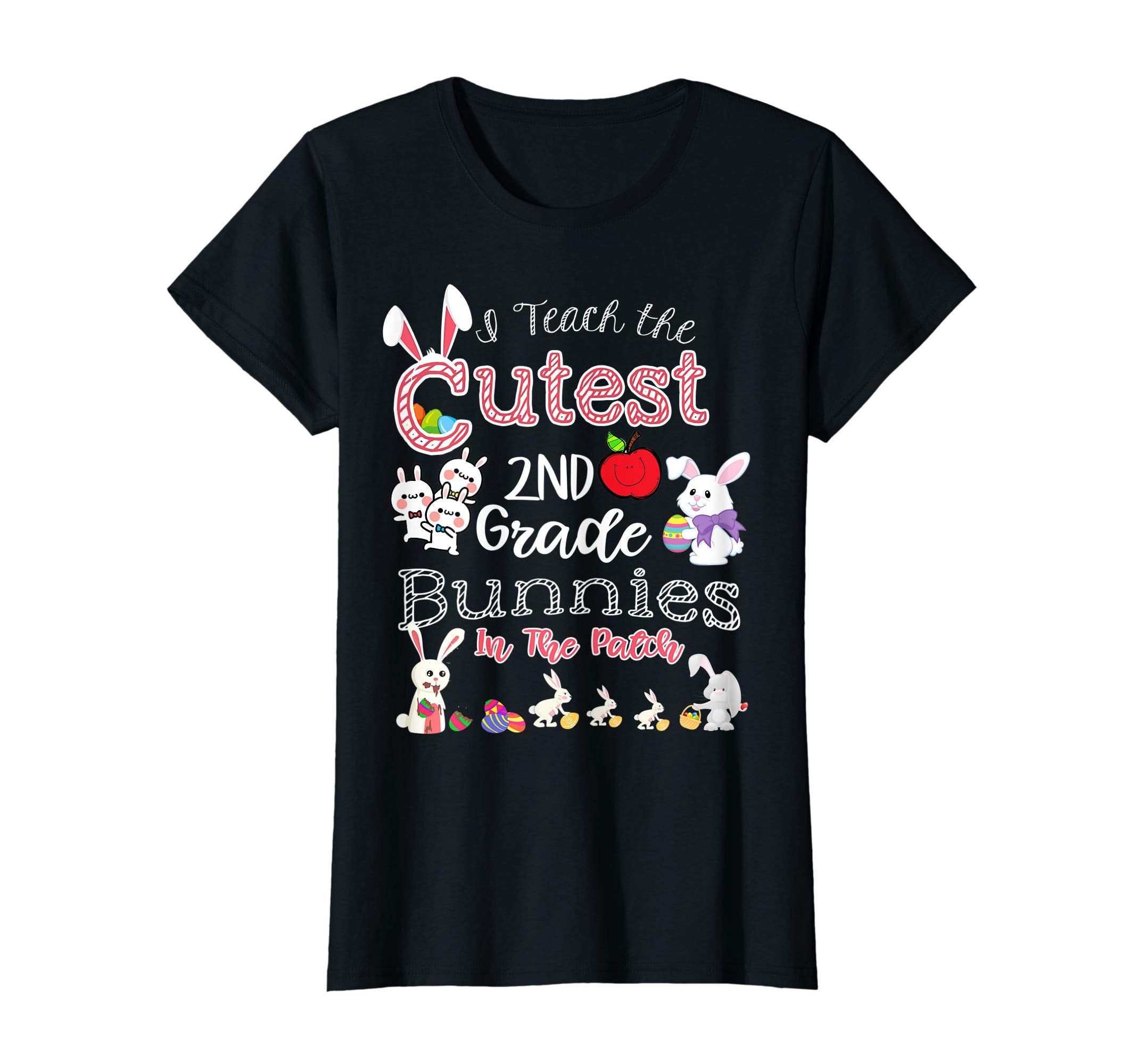 Cute Easter 2nd Grade Teacher T Shirt - Cutest Bunnies