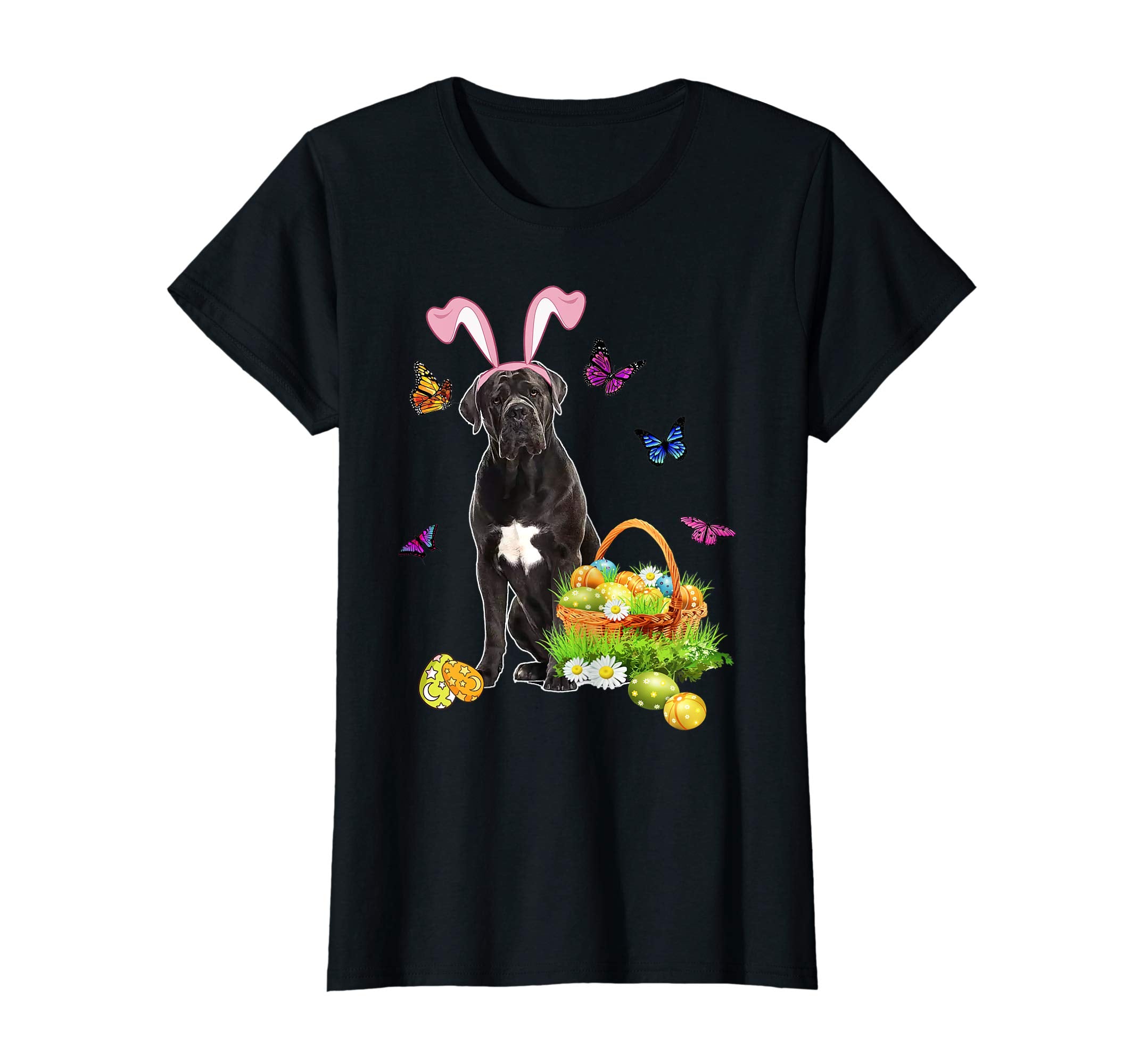 Cane Corso Bunny Hat Rabbit Easter Eggs T-Shirt