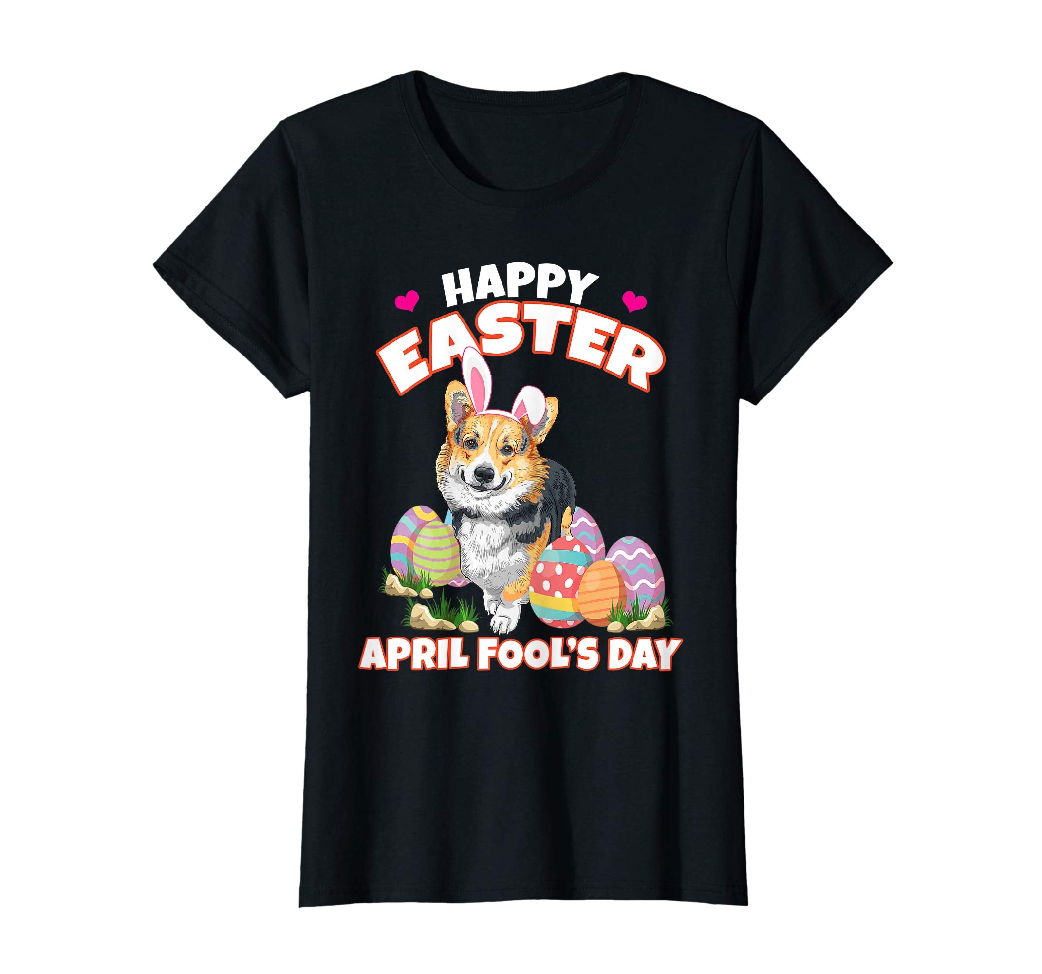 Happy Easter April Fool's Day Funny Corgi T Shirt
