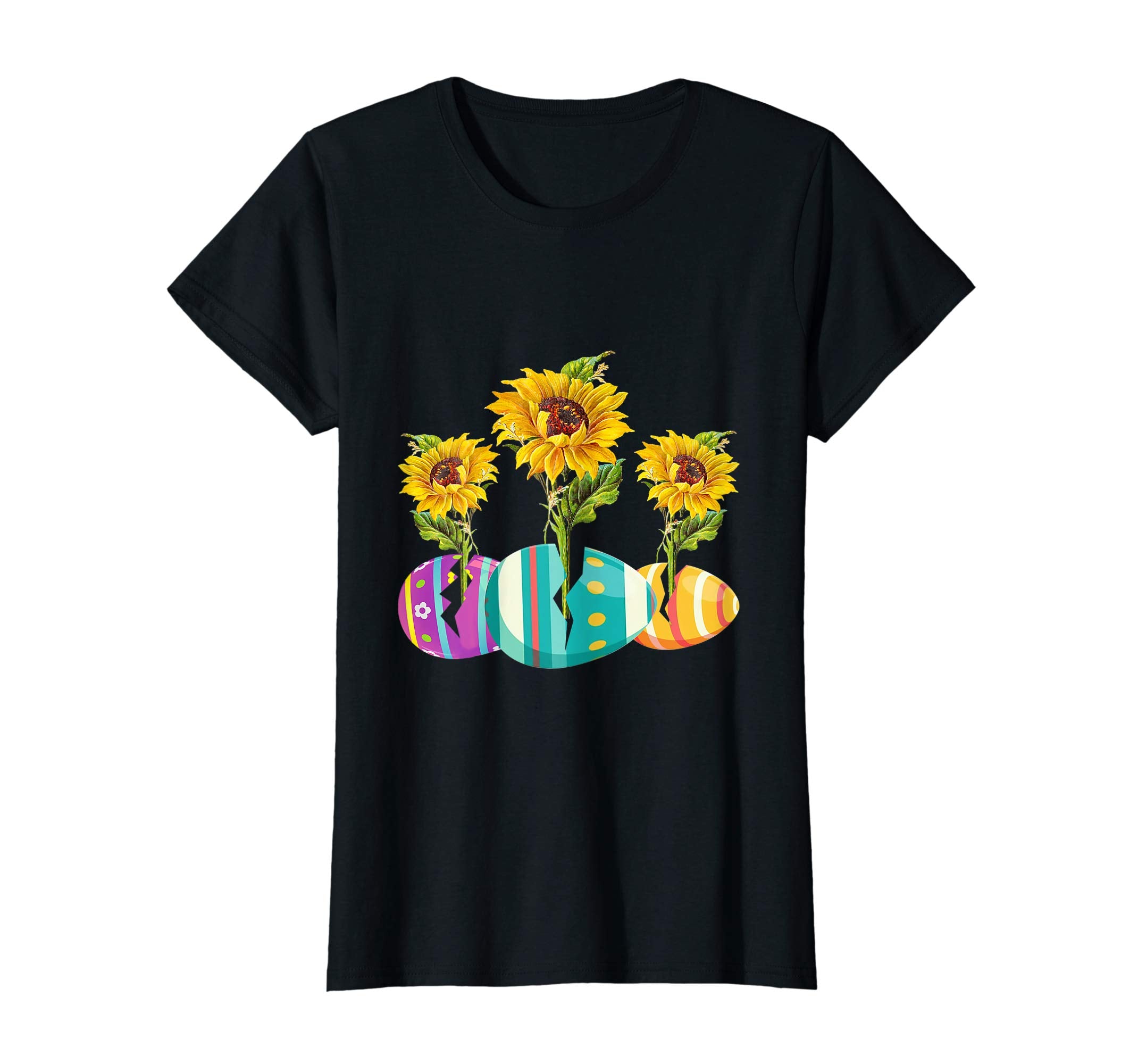 Happy Easter Eggs Sunflower Gift T-Shirt
