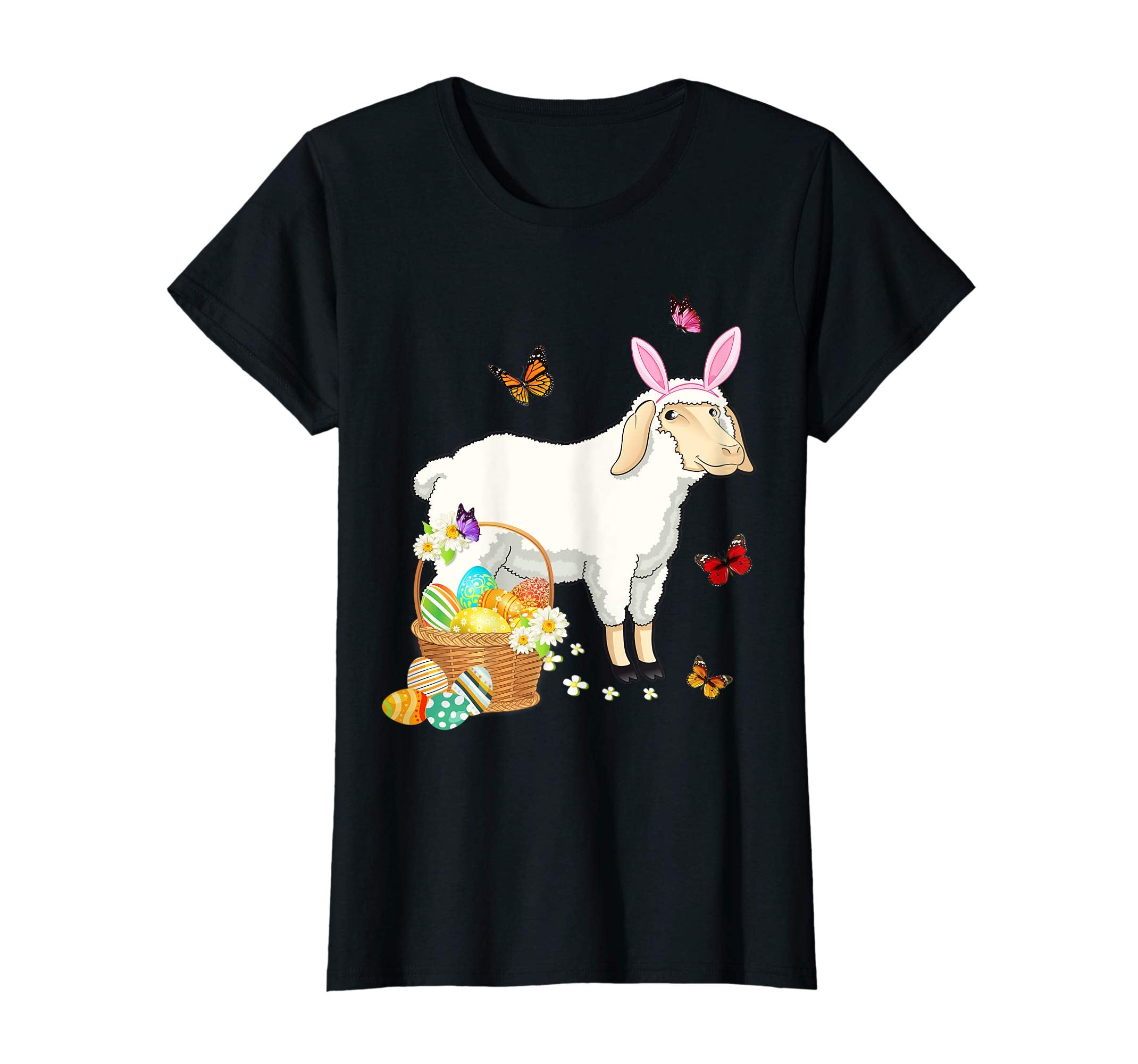 Sheep Bunny Hat Rabbit Easter Eggs Shirt Happy Ea