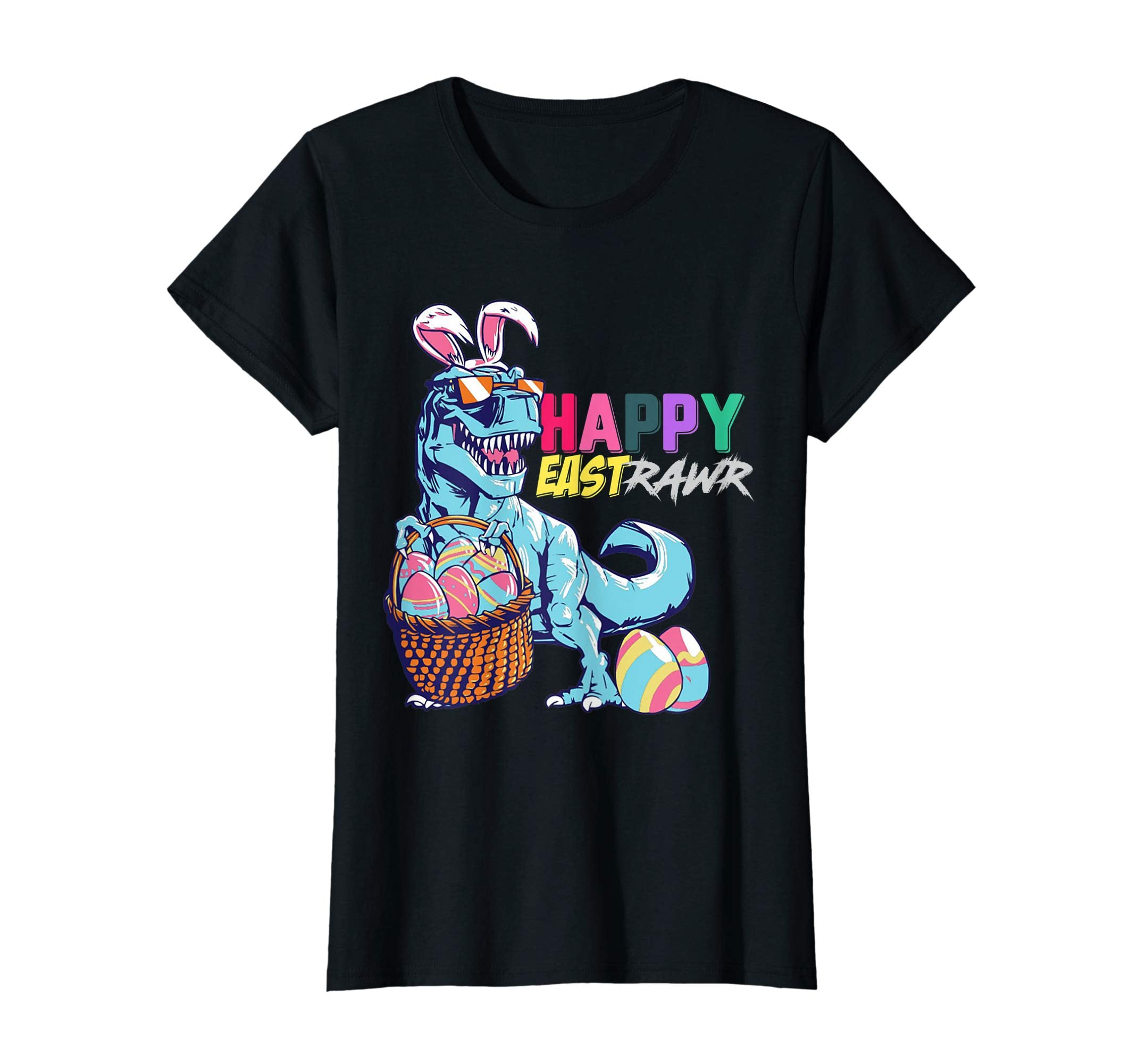 Happy Eastrawr Funny T-Rex Dinosaur Easter Bunny Shirt