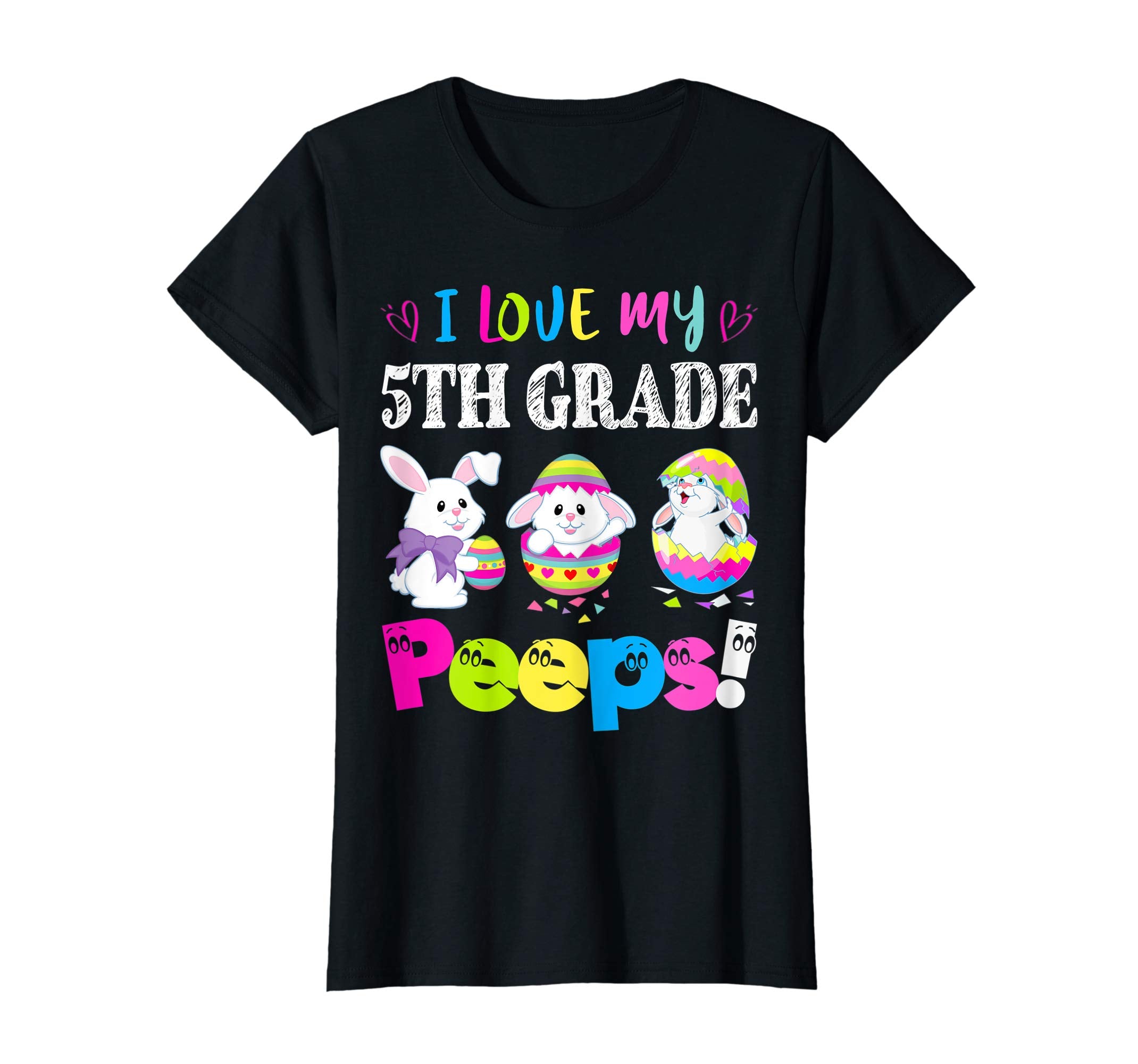 I Love My 5th Grade Peeps Easter Bunny Gift T-Shirt