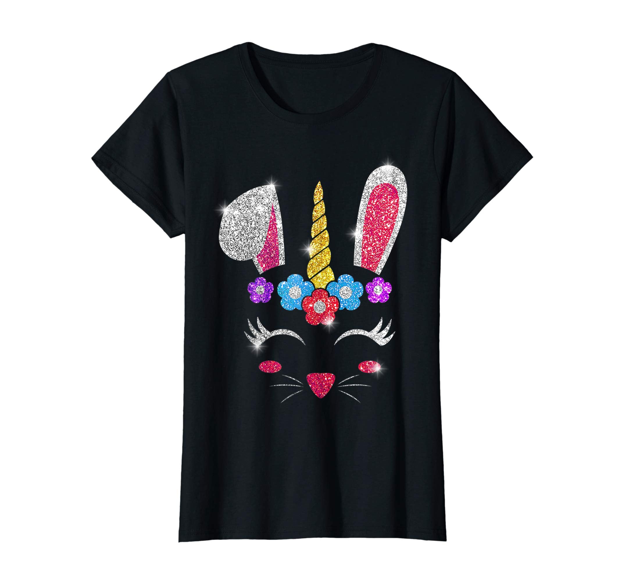 Rabbit Bunny Unicorn Easter day 2019 Shirt Gift Girl Kid