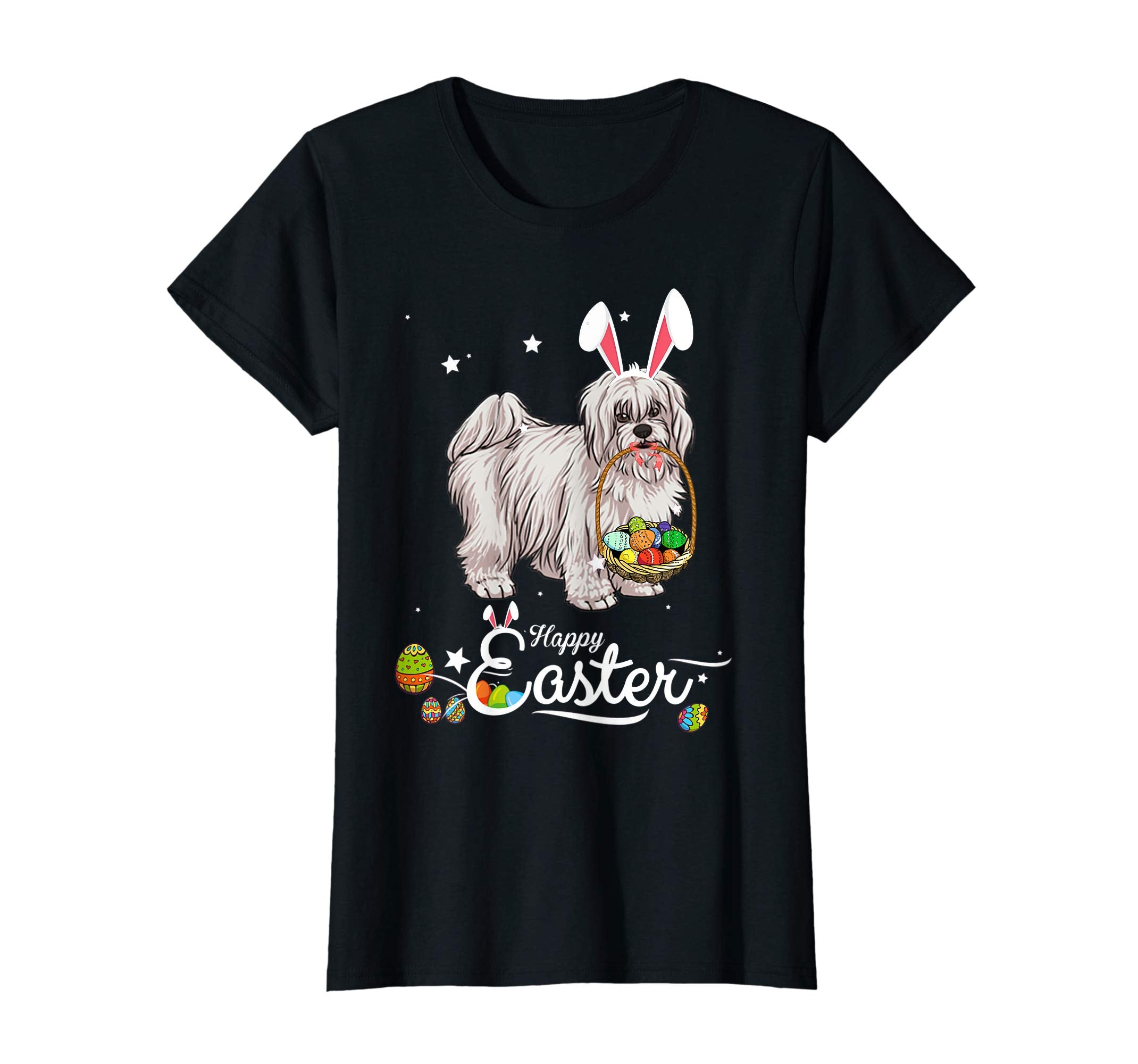 Coton De Tulear Dog With Bunny Hat Easter Costume T Shirt