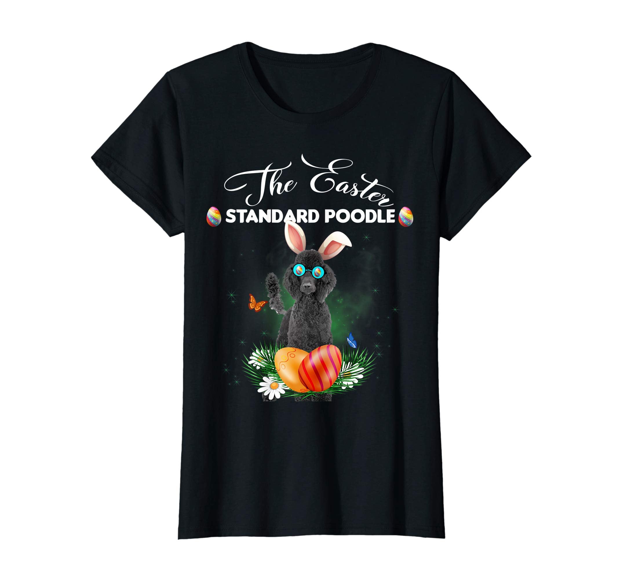 Standard Poodle Bunny Easter Day Dog Gifts T-Shirt