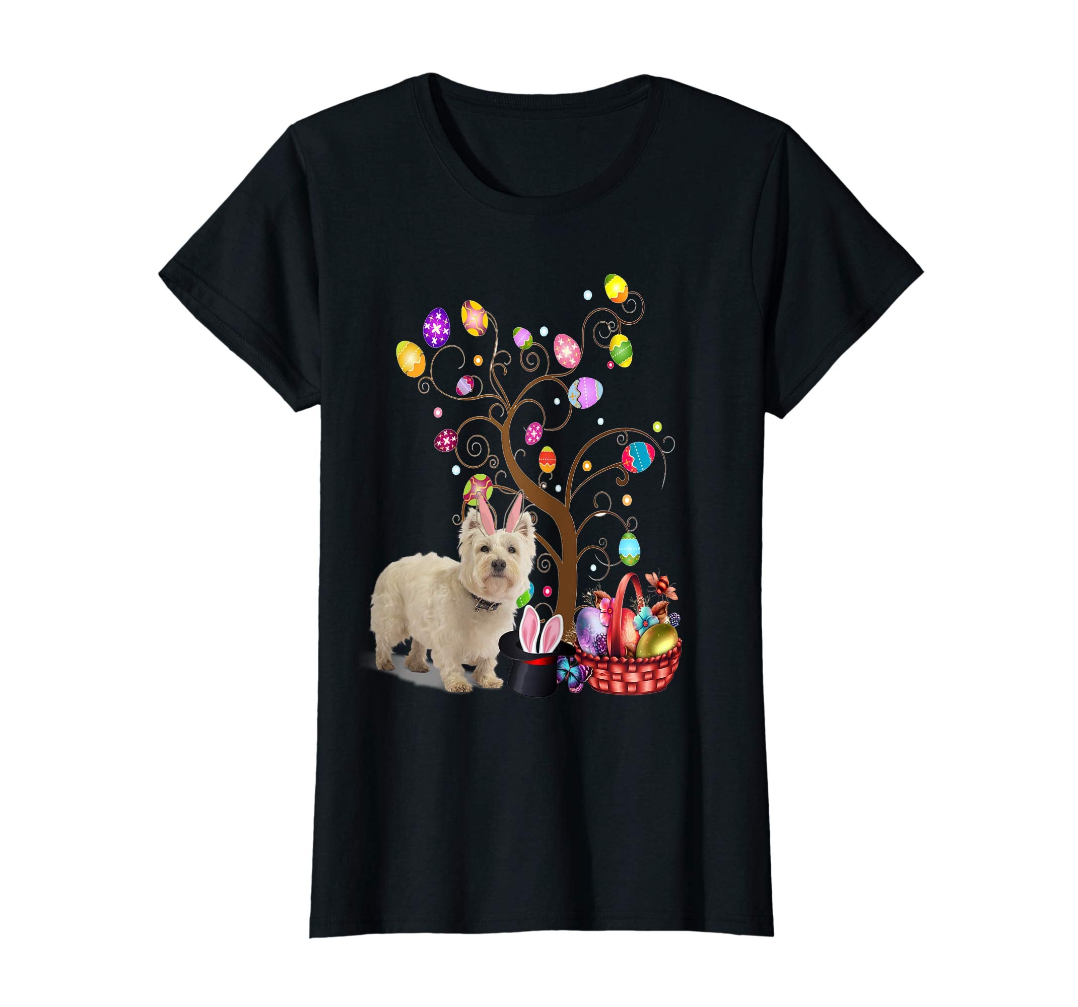 Bunny Cairn Terrier Easter Day Hunting Egg T-Shirt Mom Gift