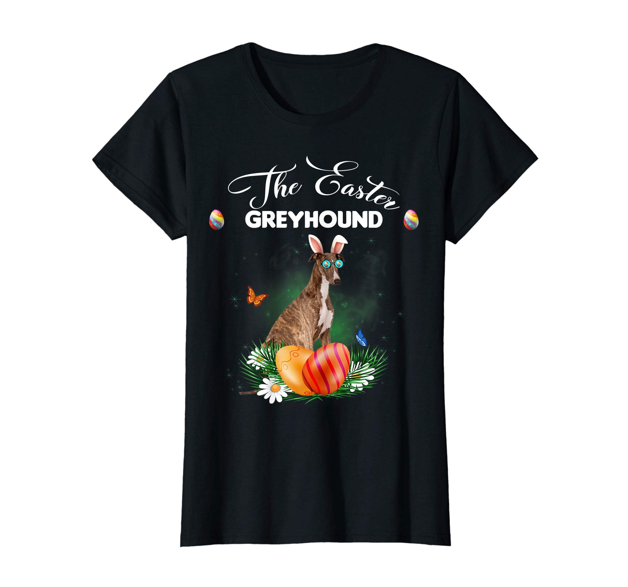Greyhound Bunny Easter Day Dog Gifts T-Shirt