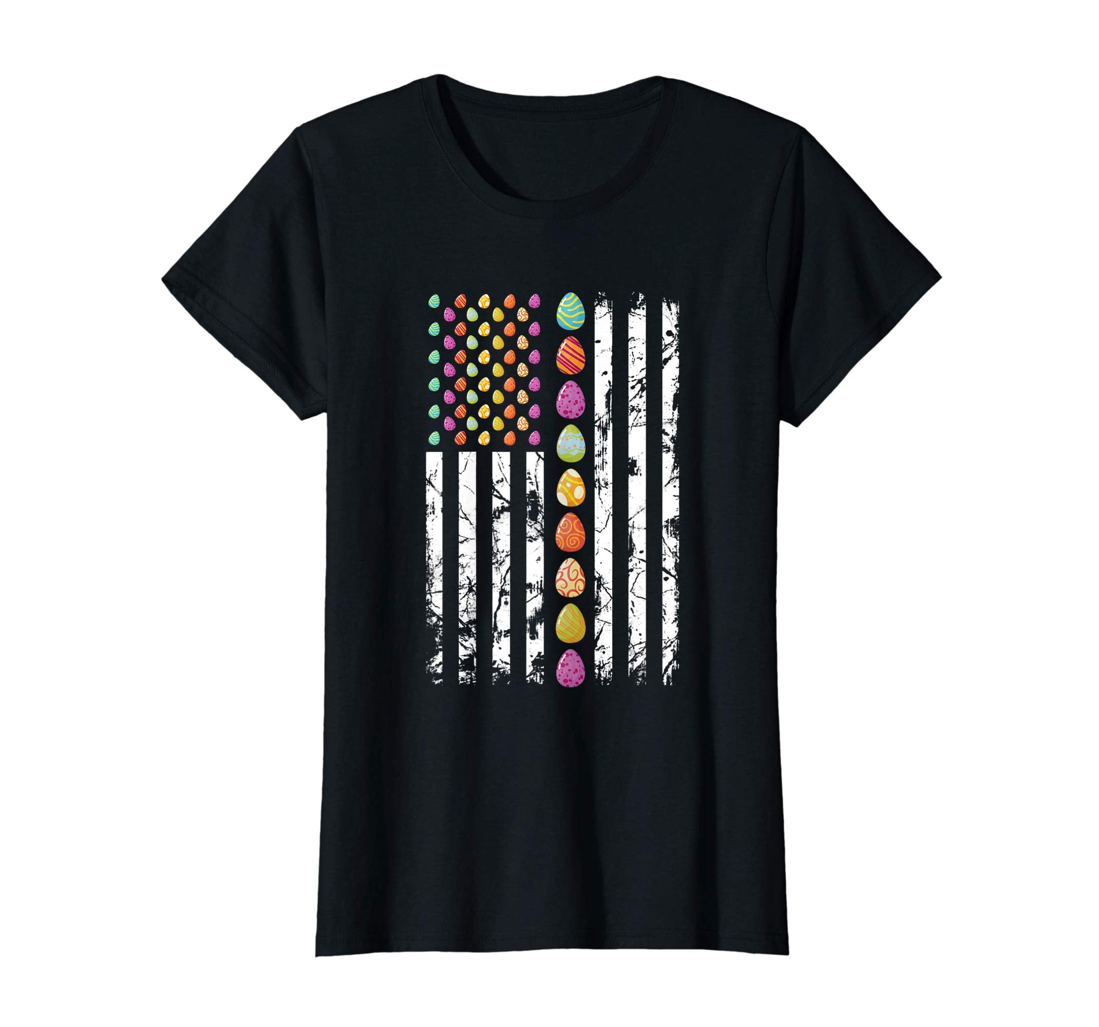 American Flag Easter Day T-shirt Easter Eggs and Bunnys Ou