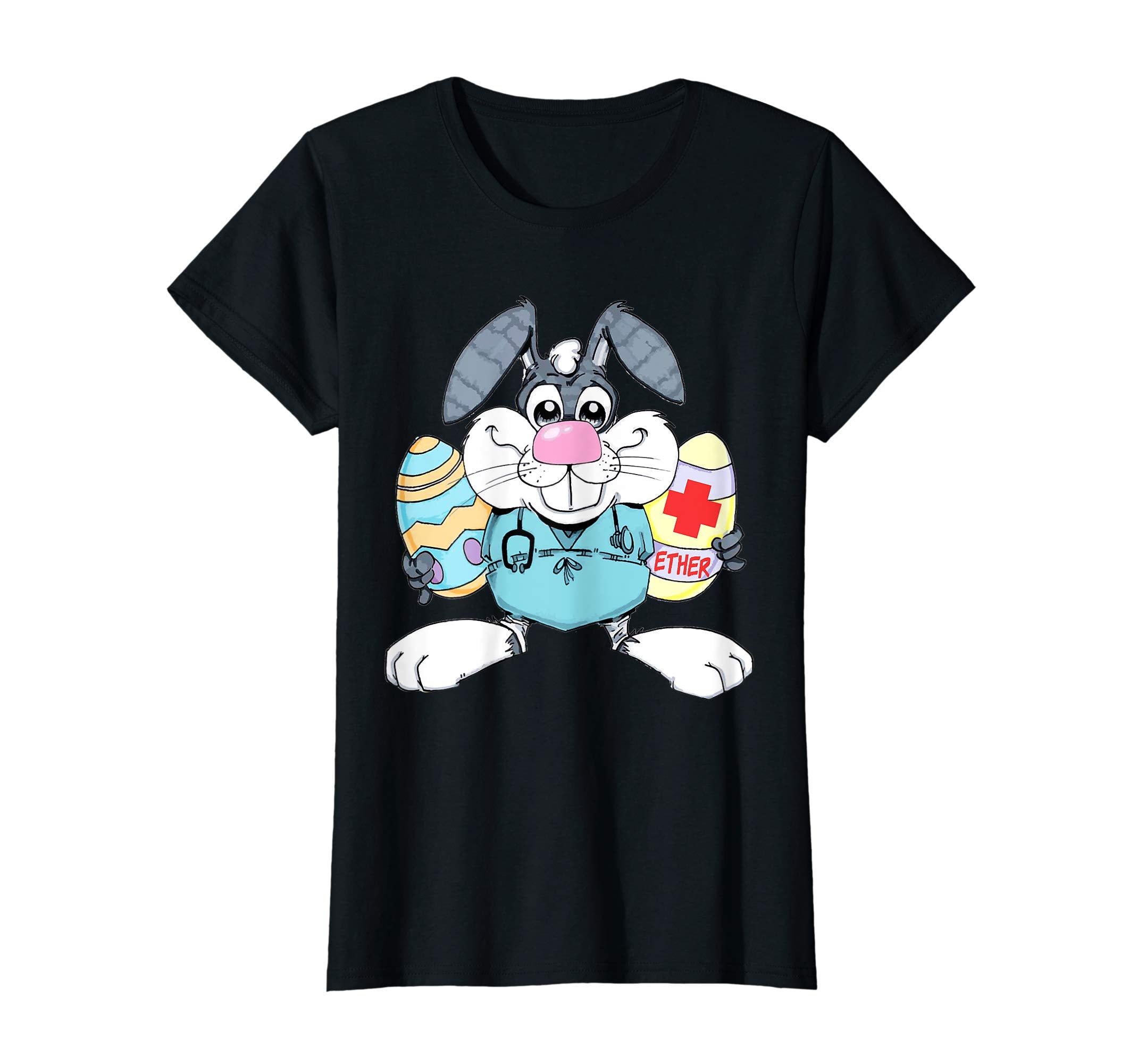 Anesthesia Ether Bunny Funny Easter Medical T-shirt