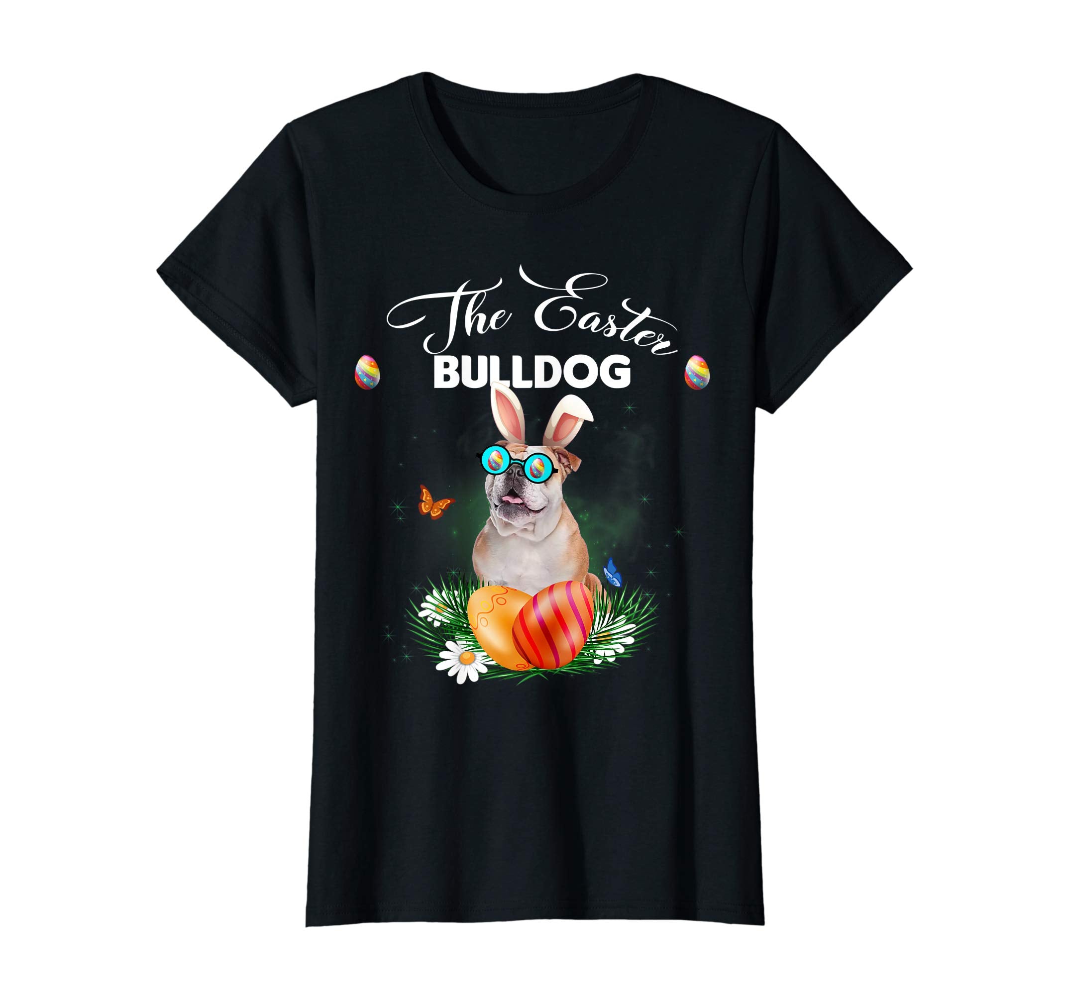 Bulldog Bunny Easter Day Dog Gifts T-Shirt