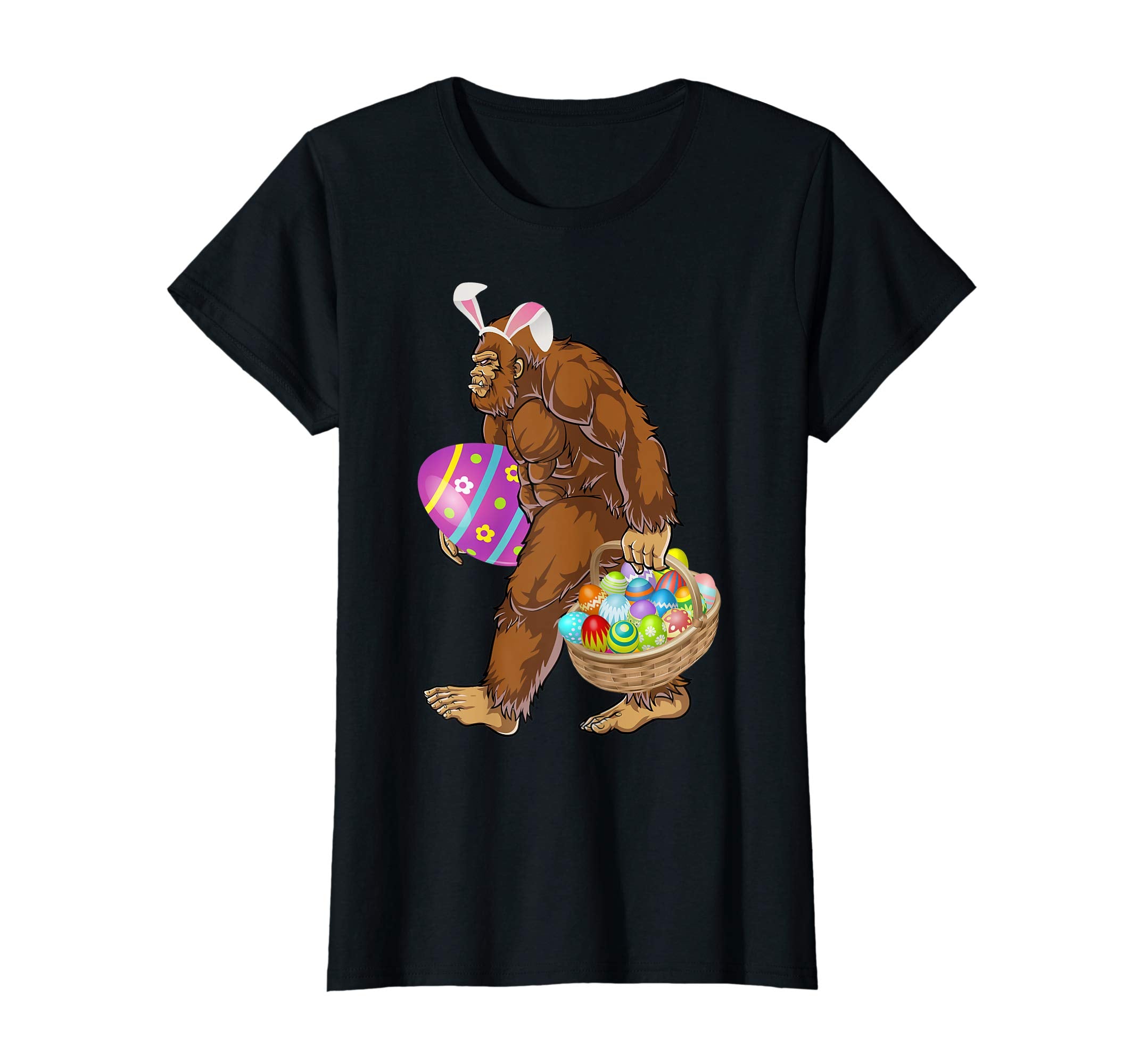 Funny Bigfoot Hunting Easter Eggs T-shirt