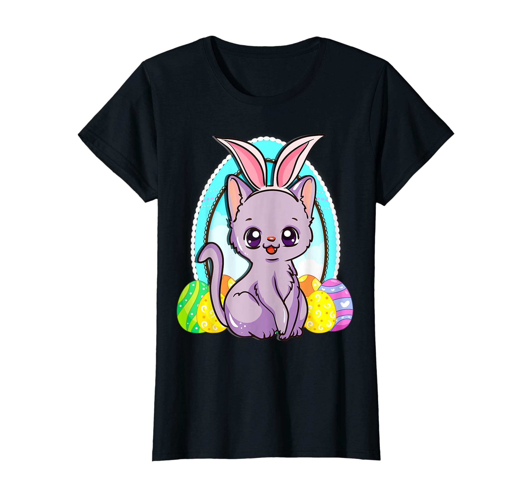 Easter Day Shirt Women Kitten Lover Gifts