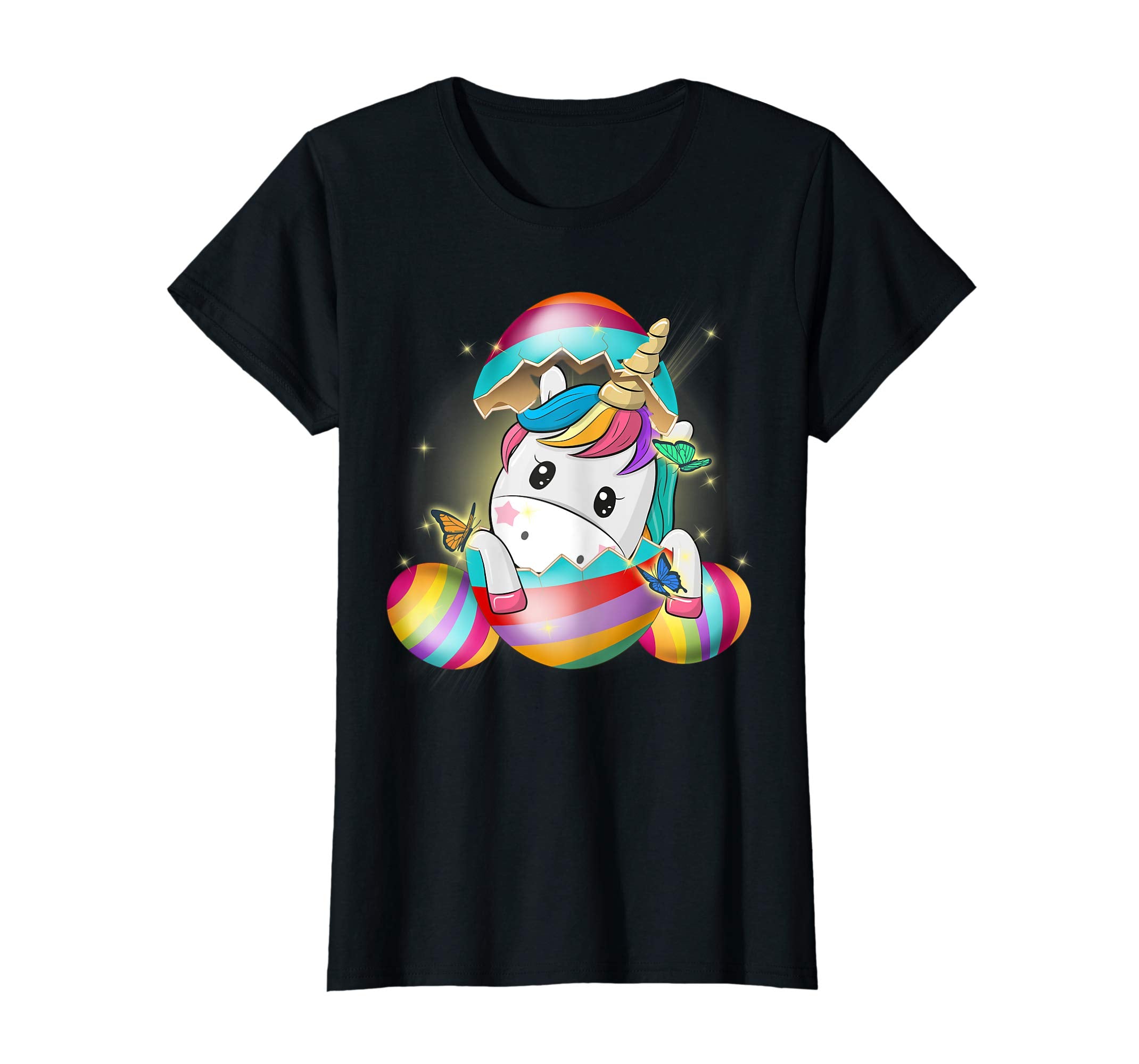 Funny Cute Unicorn Easter Eggs Shirt Happy Easter Day Tee