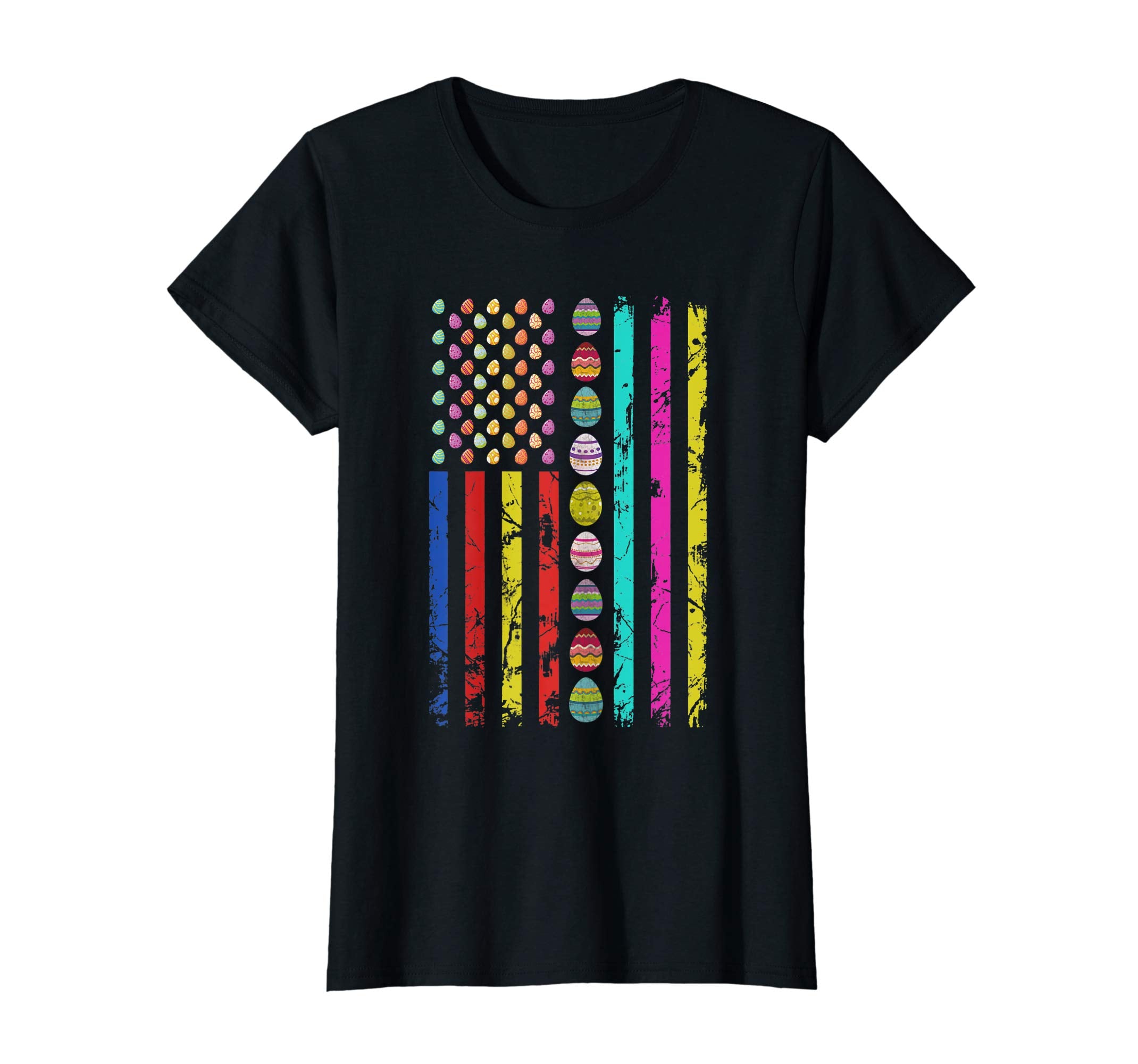 American Flag Easter Day T-shirt Easter Eggs Outfit